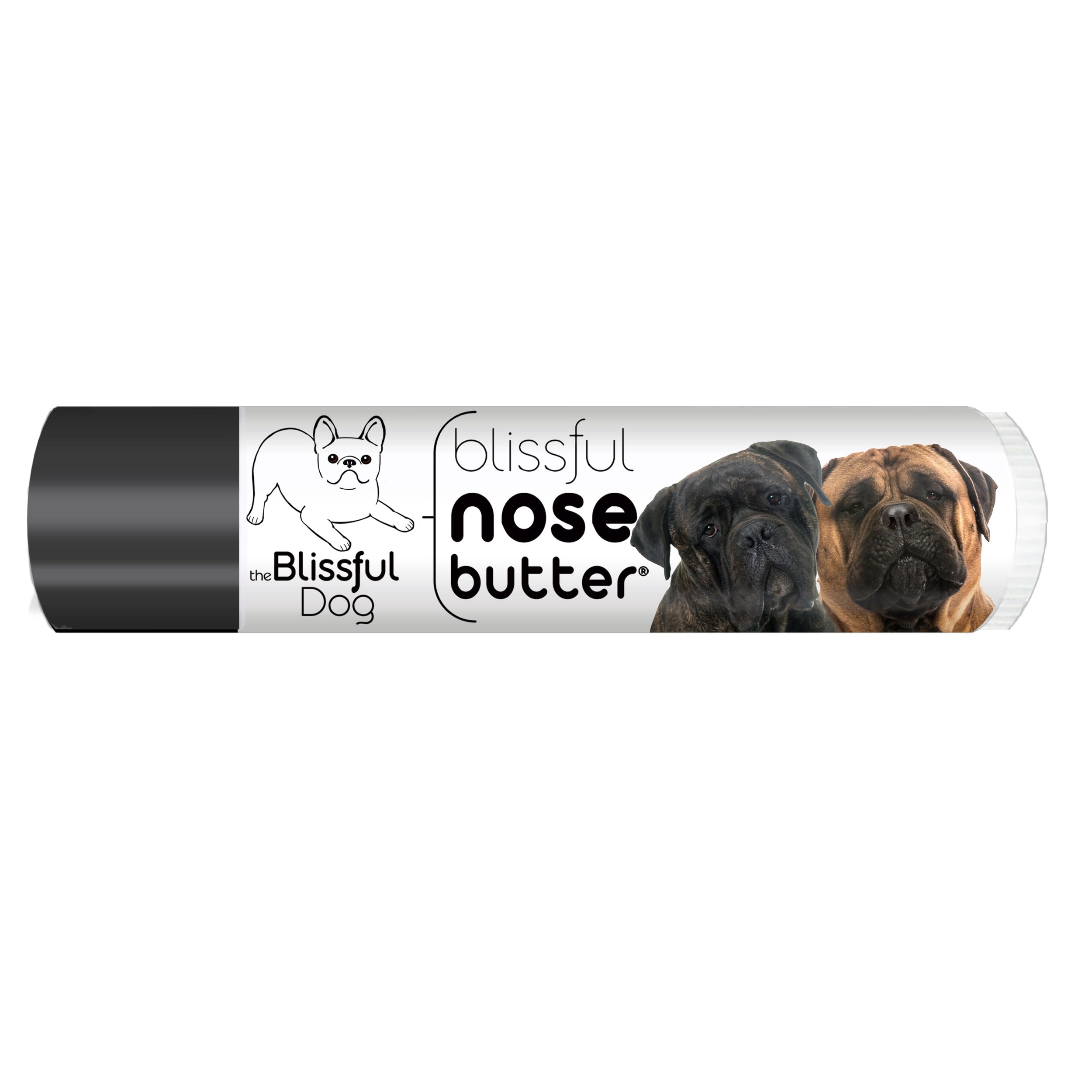 The Blissful Dog Bullmastiff Nose Butter for Dry, Cracked Skin, Lick-Safe Dog Nose Balm with Moisturizing Shea Butter, Almond, Olive, and Essential Oils, Pet Supplies, Uncented, 0.15 oz.