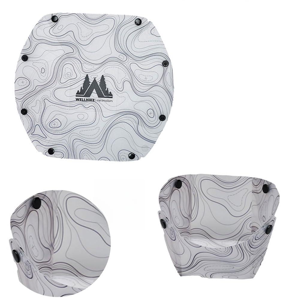 Fiorky Collapsible Bowl Plate Cup Portable Camping Tableware Meals Grade Material Free Folding Plate for Outdoor Camping Hiking Family Picnic Gatherings Trips