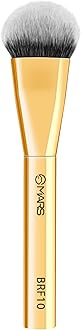 MARS Artist's Arsenal Flat Foundation Brush | Superior Coverage | Flawless Finish | Effortless Application | Soft Synthetic Bristles | Ergonomic Handle | Versatile Function | Luxe packaging (Golden)