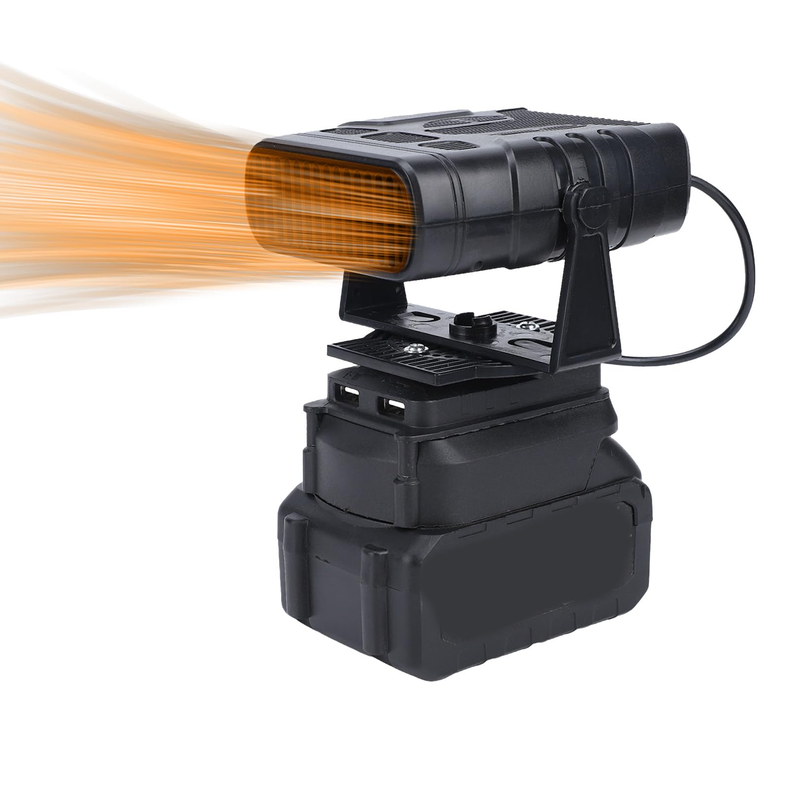 Bewinner Kabellose Tragbare Autoheizung, 170-W-Schnellheizungs-Entfroster und Entnebelungsgerät für die Handwärme-Raumheizung der Windschutzscheibe mit 12000-mAh-Akku