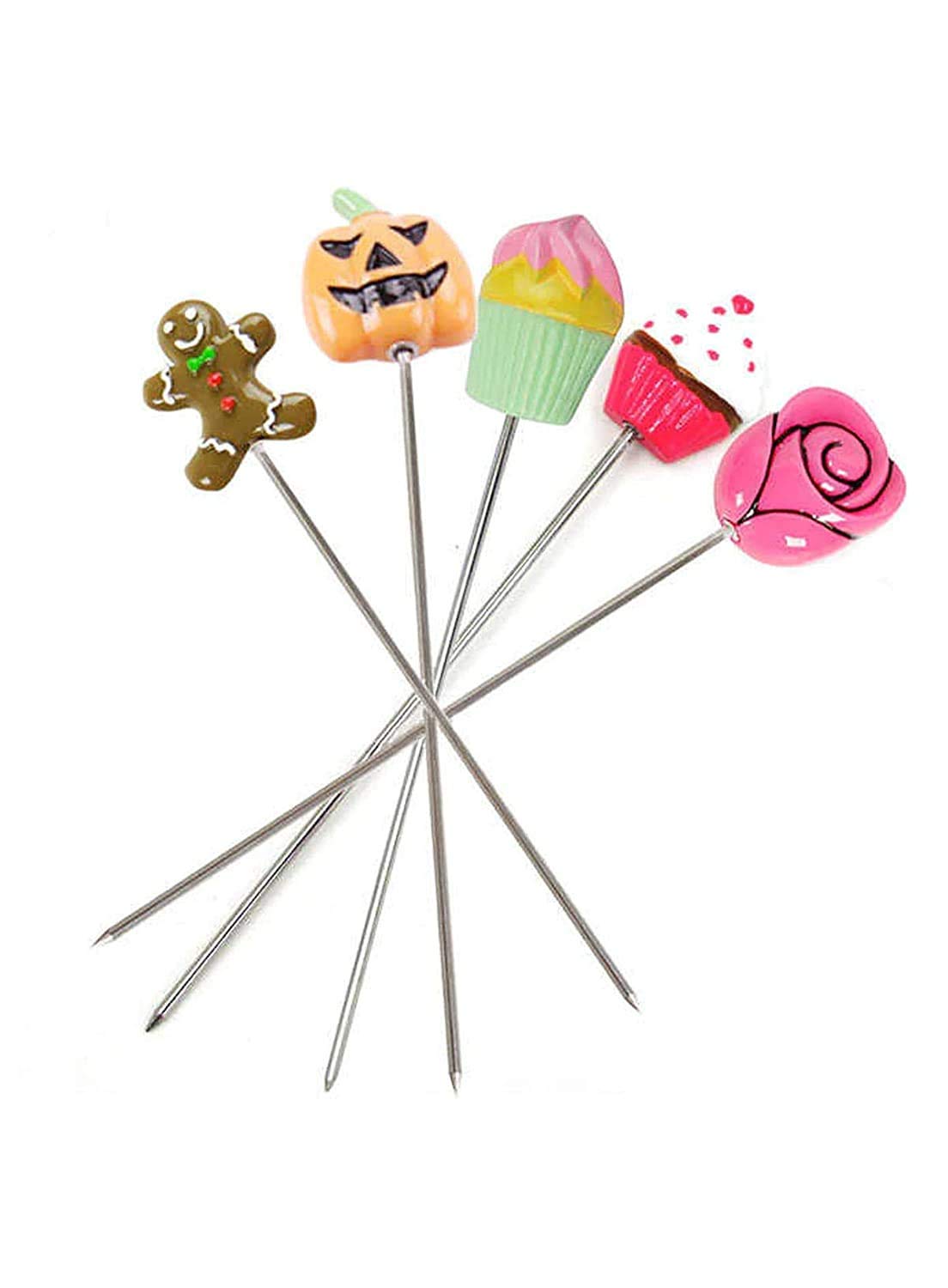 Cake Tester Needles Stainless Steel Reusable Cake Testing Needles Practical Cake Tester Skewer Needles for Kitchen Home Bakery Tools- Assorted Colour (Pack of 1)-image-48