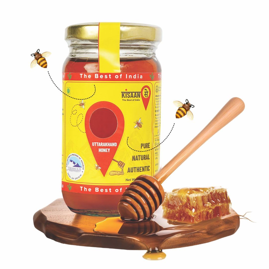 KisaanSay Raw Himalayan 500gm (250gmx2) Multifloral Honey Jar | Unfiltered & Unprocessed Honey | Fresh, Pure Shahad | Rich in Nutrients | No Added Sugar| Immunity booster | Naturally Rich in Antioxidant (B0CYDKDPZ2) Amazon Price History, Amazon Price Tracker