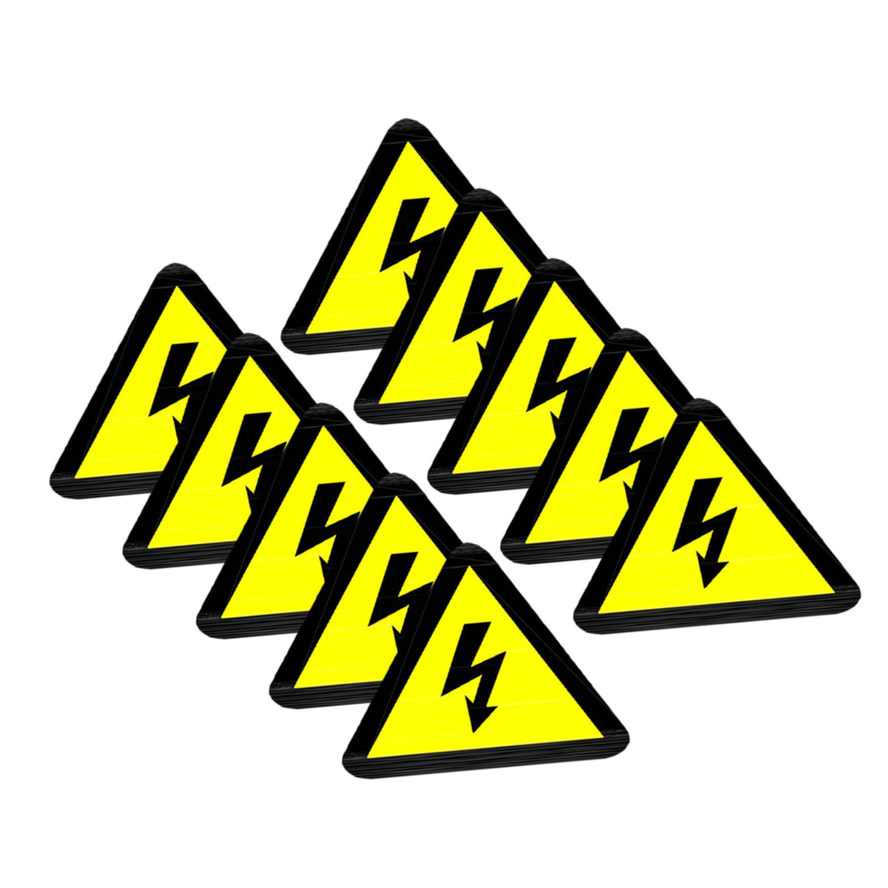 Autocollants Adhésifs Sécurité pour Boîtes Électriques et Équipements Lot de 25 Jaunes de Danger Électrique Panneau Avertissement Haute Tension pour Garage et Centre
