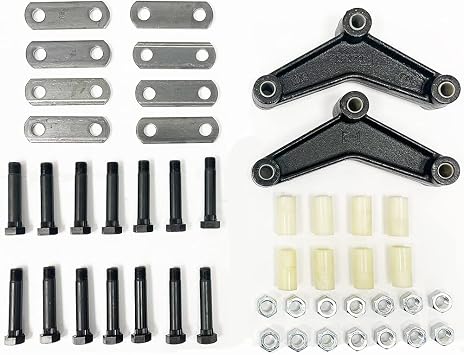 SOUTHWEST WHEEL Tandem Trailer Axle Shackle Kit for Double Eye Springs 3.5K -5.2K Axles