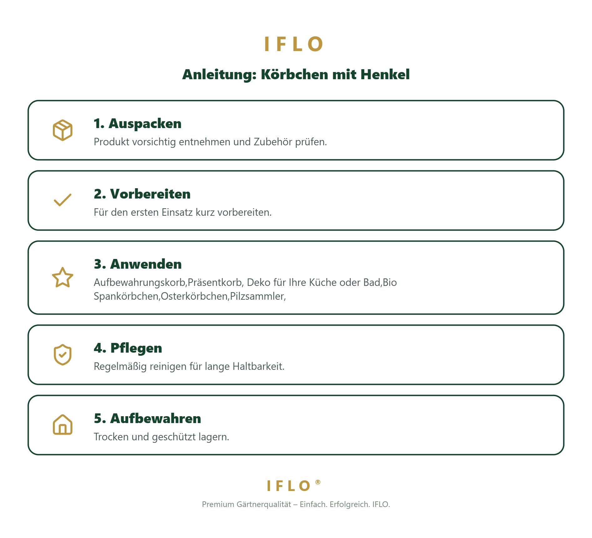 IFLO® Spankorb Holz Hell 28,5x11,5x7,5 cm / 37x15x11 cm für Küche, Bad & Deko, 6er-Set