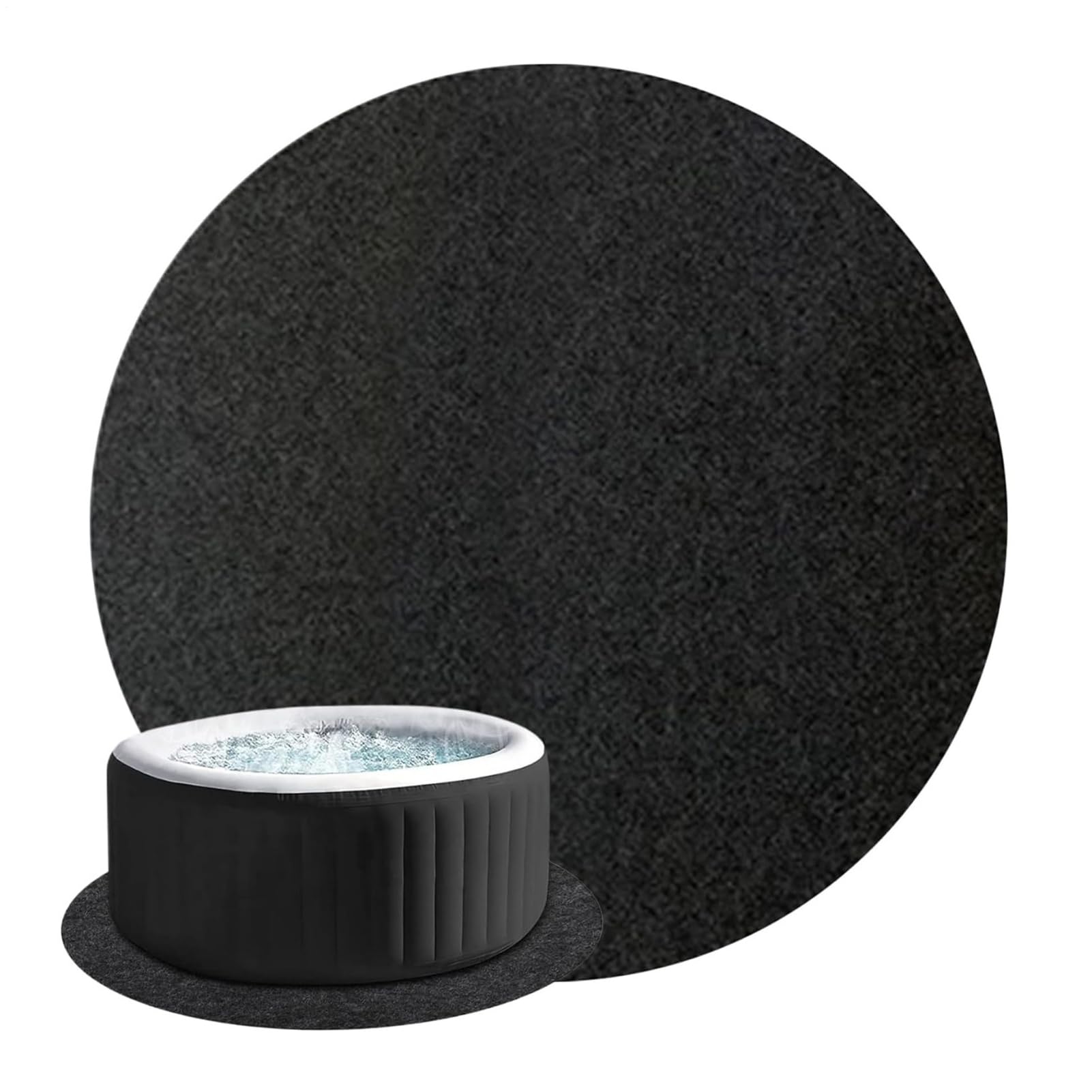 Base Au Sol pour Spa, Tapis de Spa pour Baignoire Gonflable, Coussin de Protection de Sol Antidérapant, Protection du Sols de Piscine, Tapis de Sols pour Protéger Les Spas de l'usure