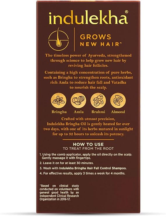 Indulekha Bringha Hair Oil Selfie Bottle 100ml (1 Pack) by Indulekha