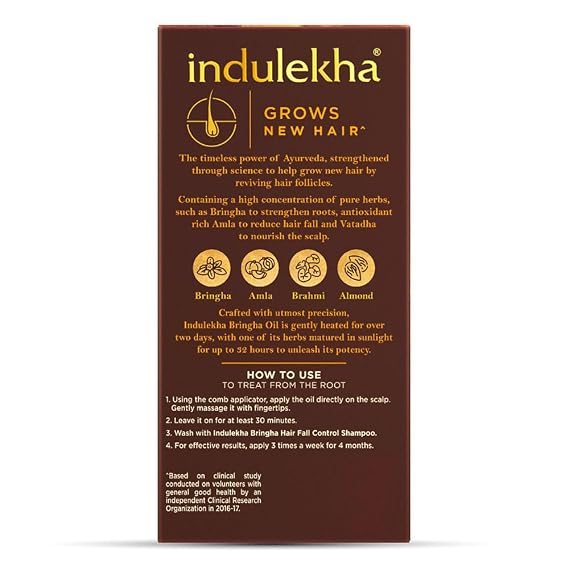 Indulekha Bringha Hair Oil Selfie Bottle, 100Ml
