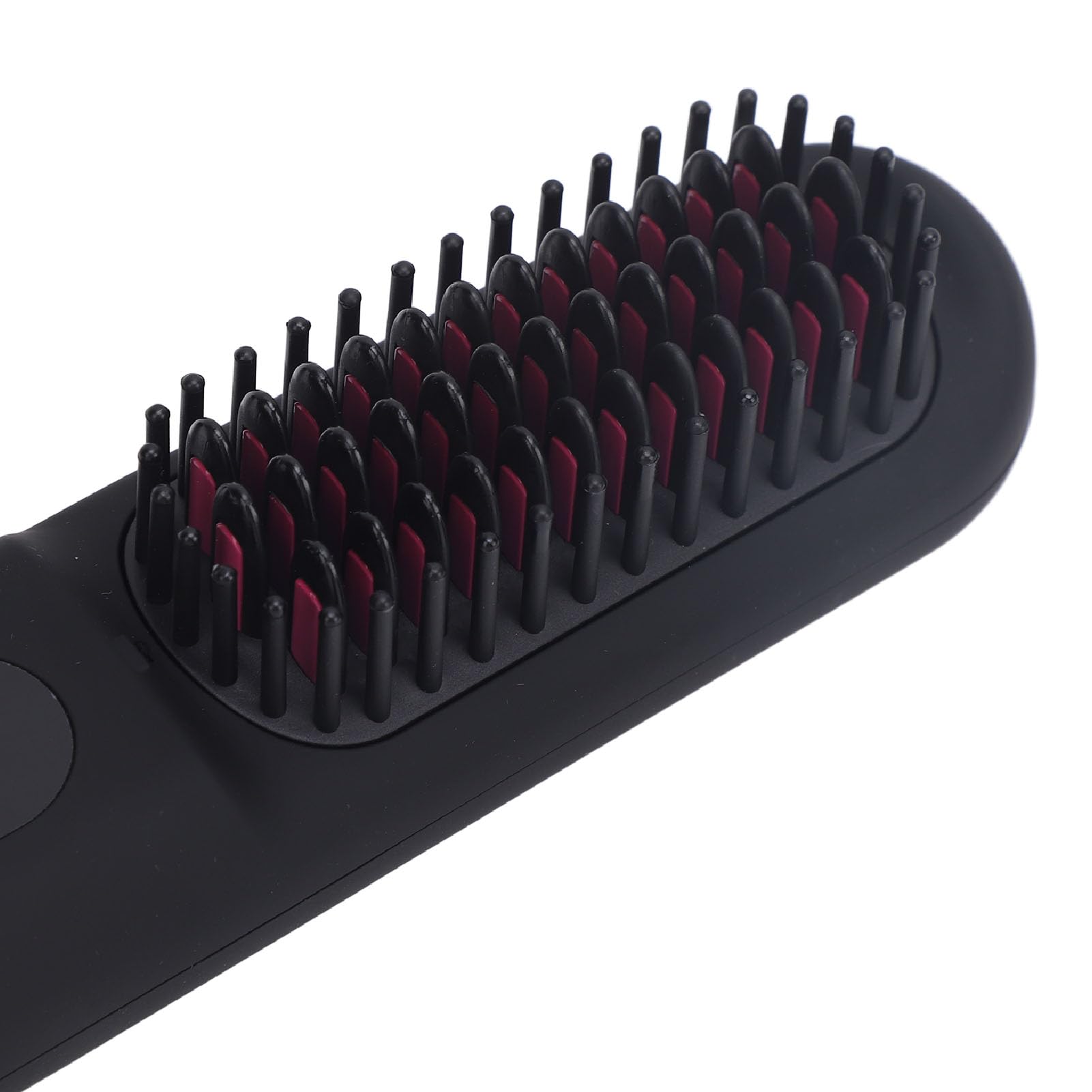 Spazzola per Lisciare i Capelli, Schermo LED Riscaldato Pettine per Lisciare i Capelli per Uso Domestico (BLACK)