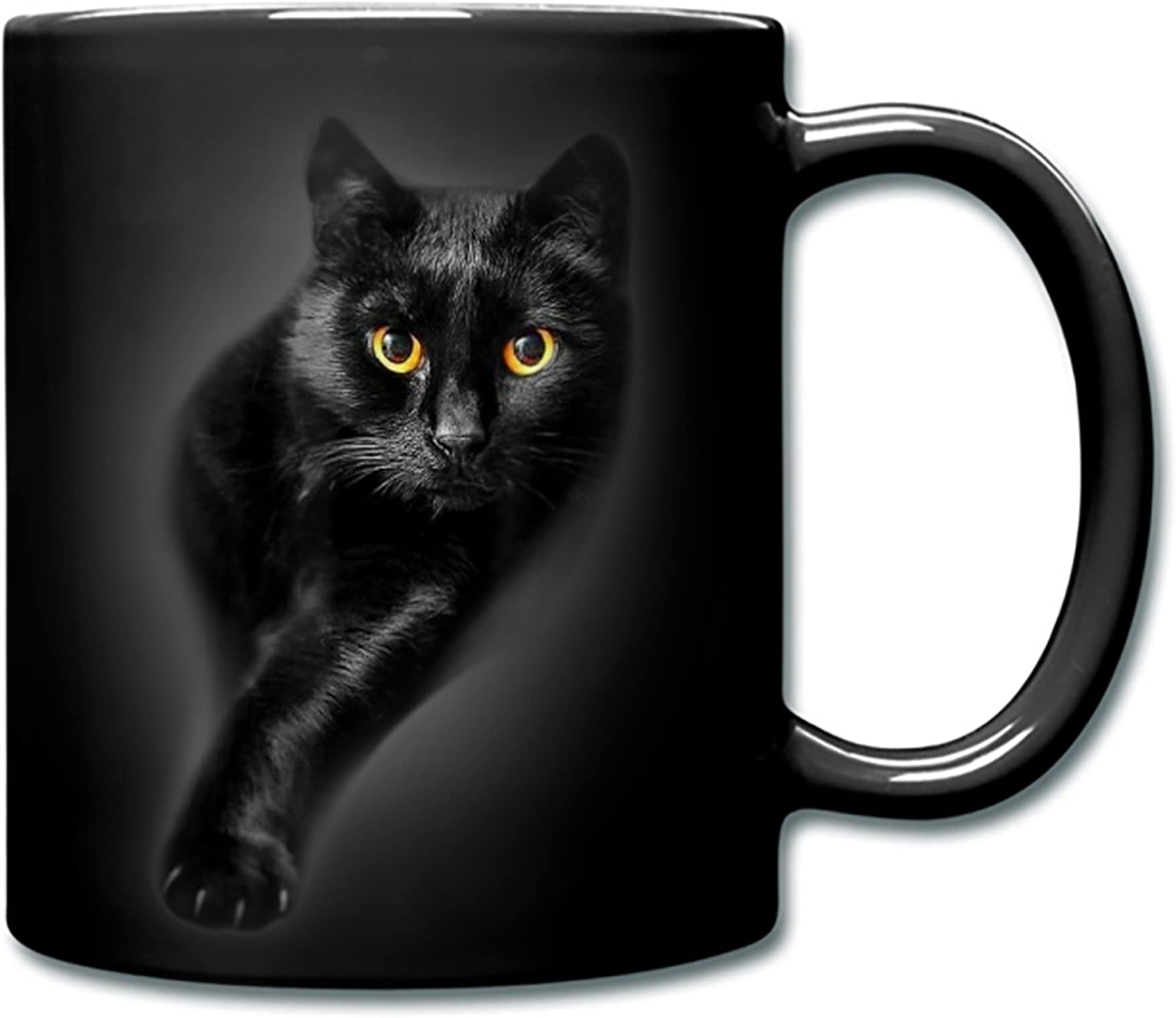 Warmstorey Black Cat Mug, Black Cat Ceramic Coffee Mug, Black Cat Gifts for Women - Men - Cat Lovers, Birthday - Mothers Day - Fathers Day Idea for Black Cat Lovers - Black Cat Mom - Black Cat Dad