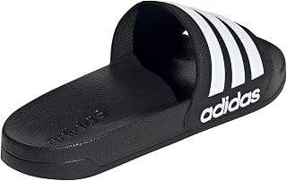 Unisex Adilette Shower Slide Sandal, Black/White/Core Black, 4 US Men