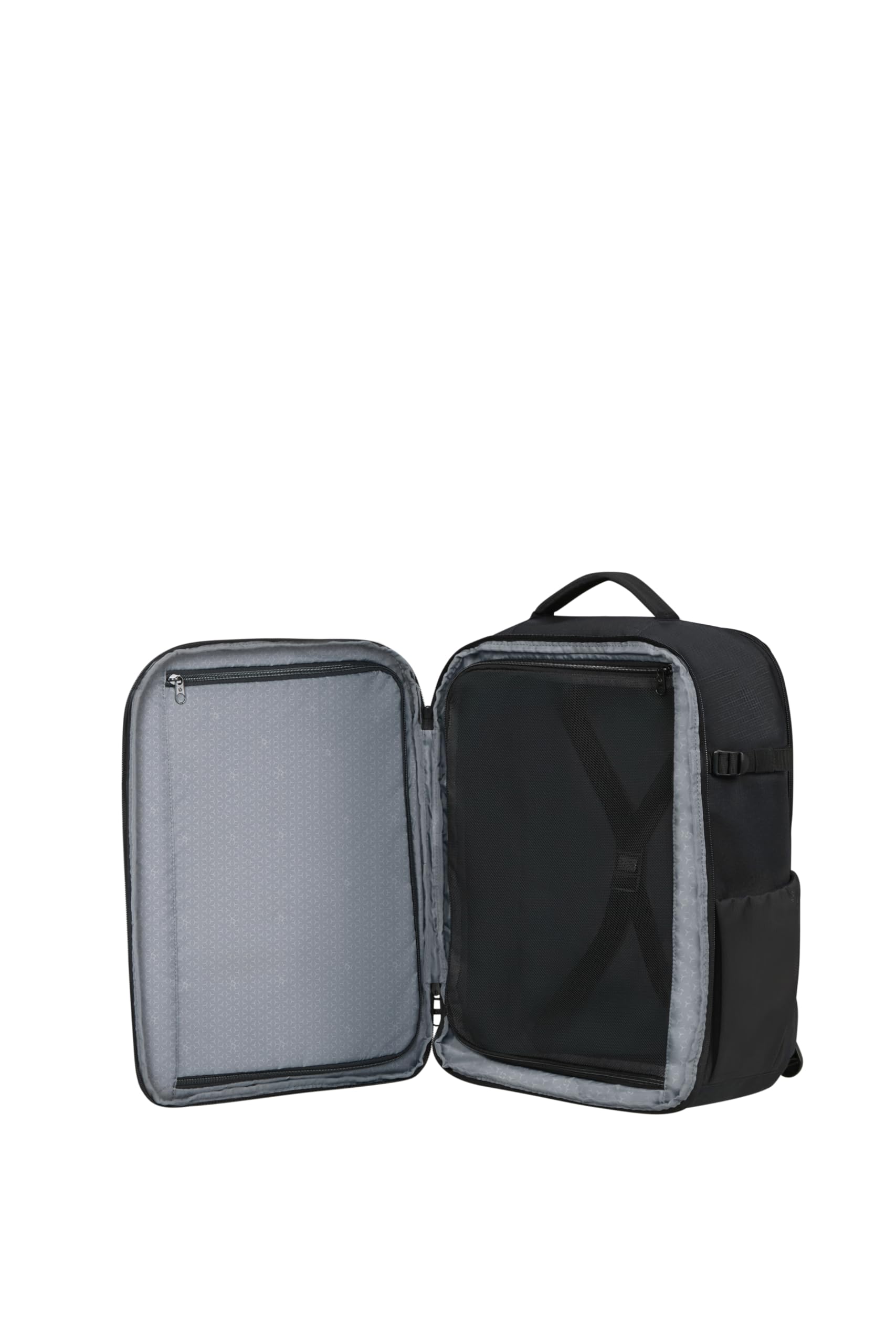 Samsonite Roader - Kabinenrucksack 45x36x20 cm - Handgepäck für EasyJet, Underseat Tasche mit Laptopfach 17.3", 36 L, 0.90 KG, Schwarz (Deep Black)