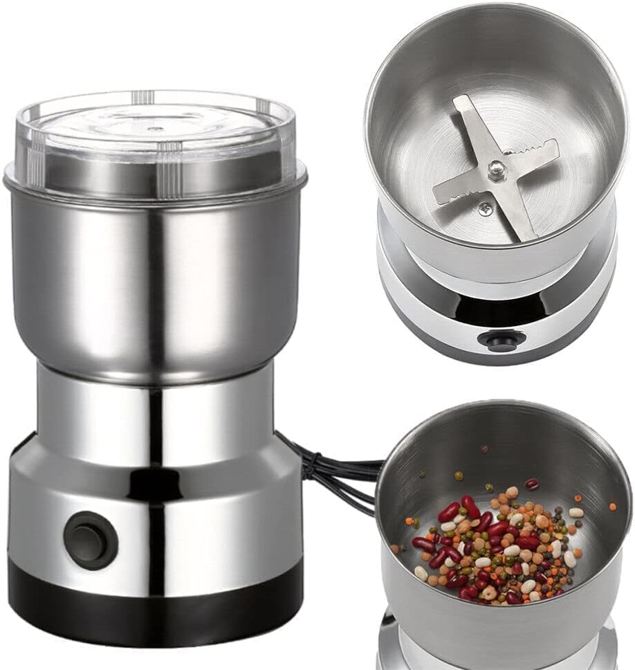 ARPK Nima Mini Electric Mixer Grinder for Masala & Spices, Stainless Steel Portable Dry Grinder Machine for Coffee Beans, Nuts, Herbs, Seeds & Dry Fruits, One Touch Operation, Compact Kitchen Grinder-image-45