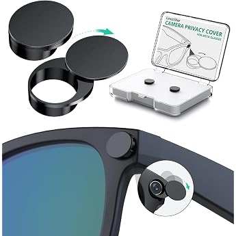 180  drehbare Kamera-Datenschutzabdeckung 2-in-1 LED-Blockierung f r RayBan Meta Gen2 Wayfarer/Skyler/Headliner f r Oakley Meta HSTN wiederverwendbares Kunststoff-Zubeh r f r smarte Brillen 2er-Pac