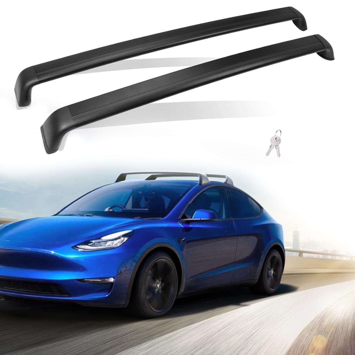 Tesla Model Y Tent Lockable Roof Rack Cross Bar For Tesla Model Y