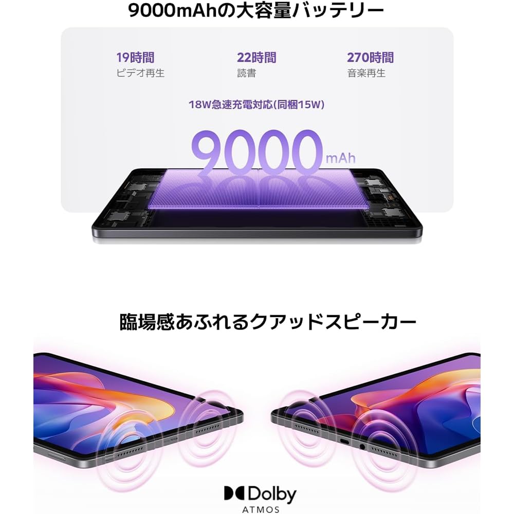 XIAOMI Redmi Pad 2 Tablette WiFi 8 + 256 Go 11" 2,5 K écran cristallin Advanced Helio G100-Ultra massive batterie 9000 mAh Version WiFi (gris)