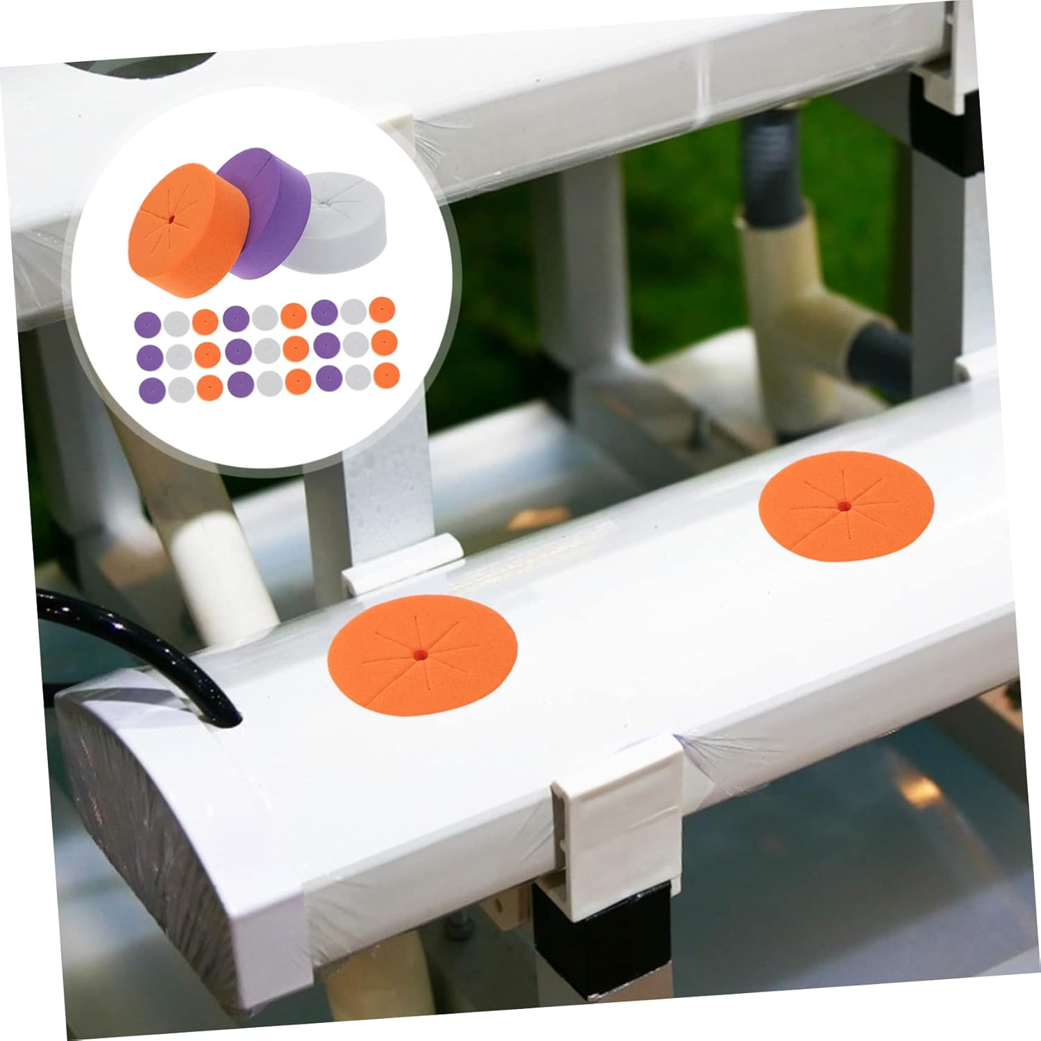 120pcs Eva Planting Blocks for Hydroponic Cloning Soilless Cultivation Collars for Succulents Vegetables and Flowers Breathable Design for Easy Transplanting Random Color
