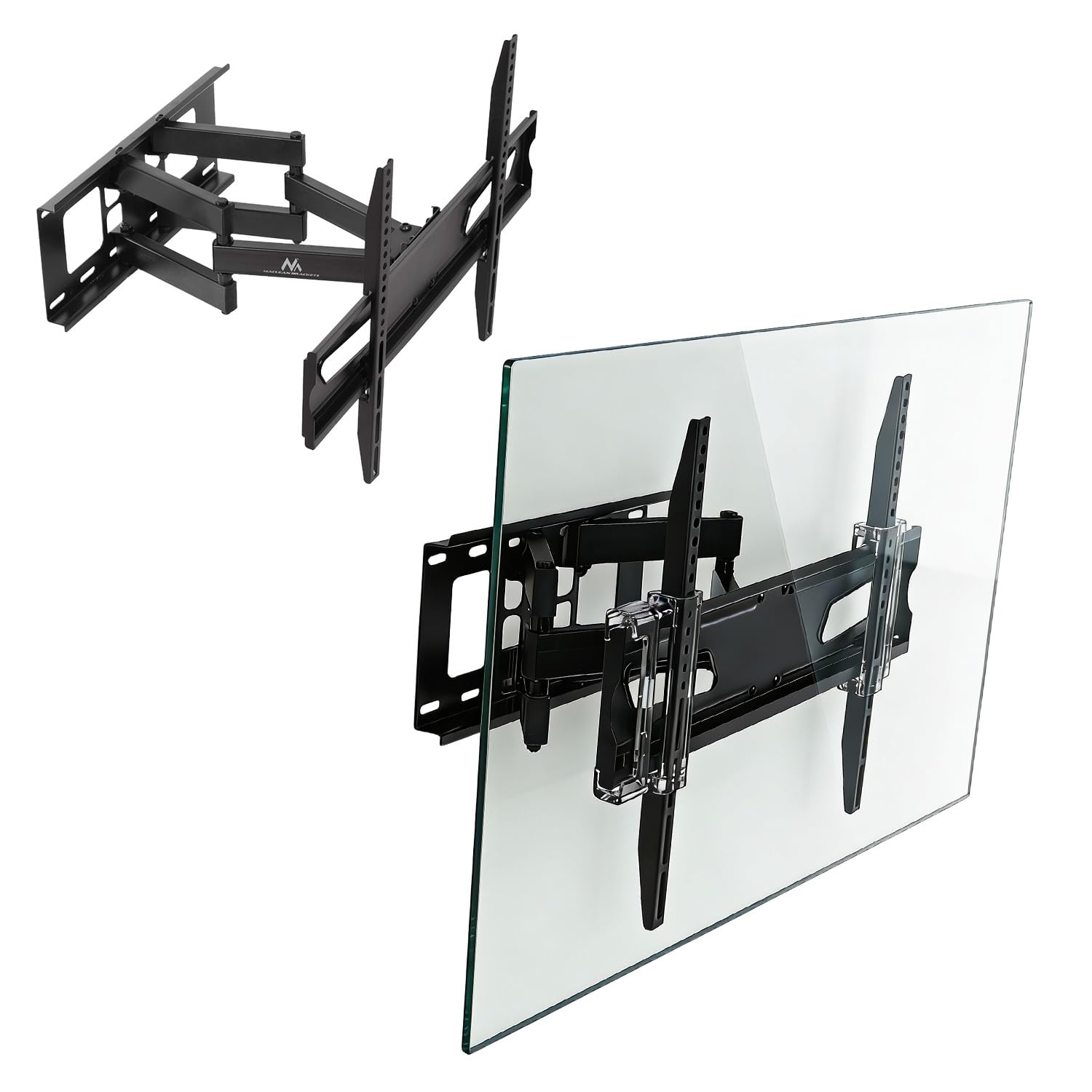 Maclean MC-723 B Bracket Universal TV Handle 37-80" 45kg Black Max Vesa 600x400