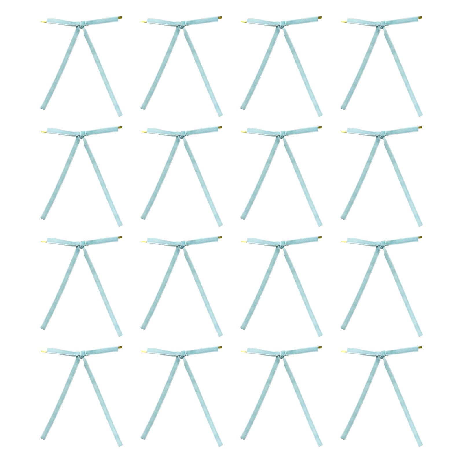 Carotoe Blue Of 12 Elegant Flocking Bowknot Decorations Decorative Bowknots Suitable For Parties And Gift Embellishments Home Decors Bowknots