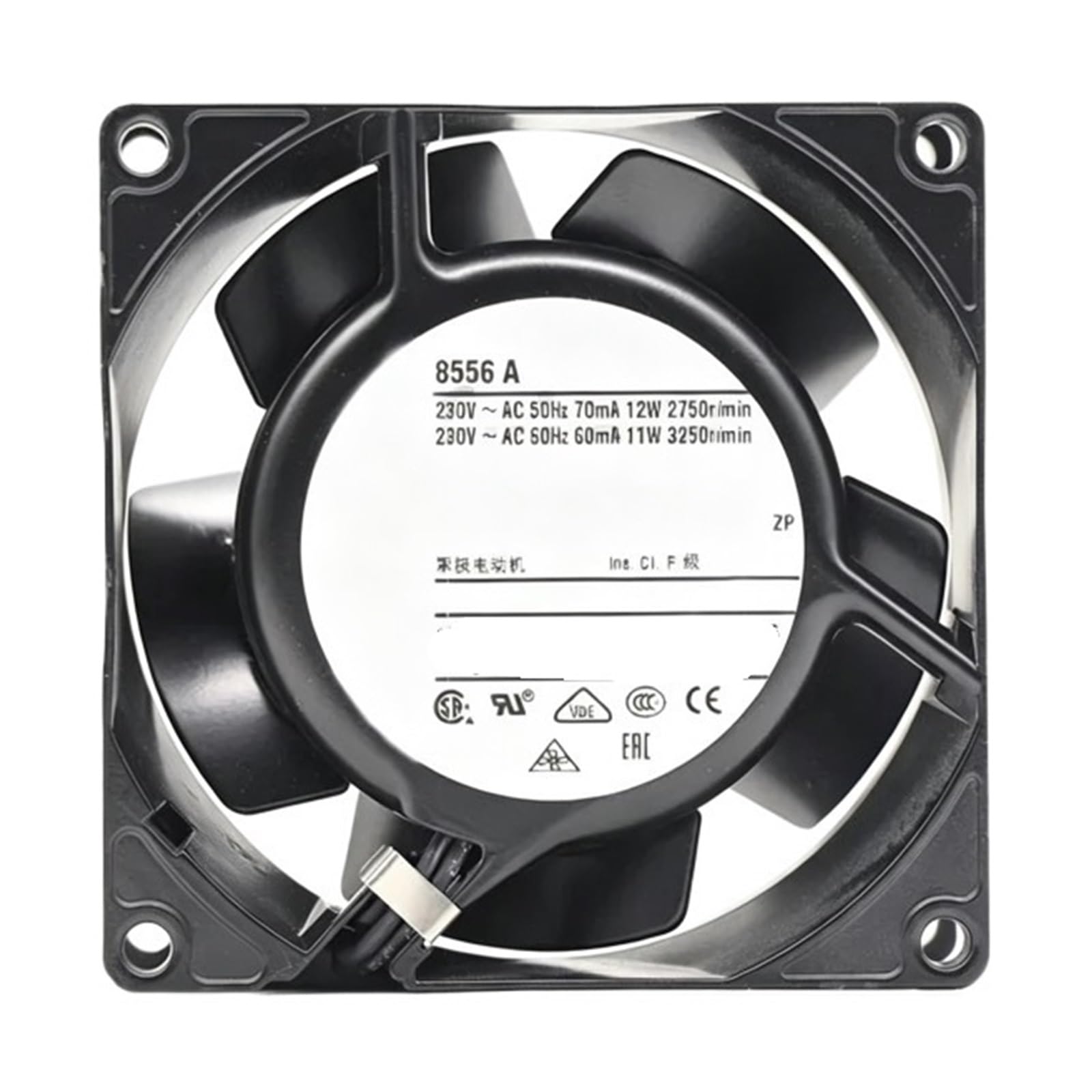 Kszhzymgx One Color 8556A 230V 50/60Hz 0.07/0.06A 12/11W 2750/3250R/Min Fan