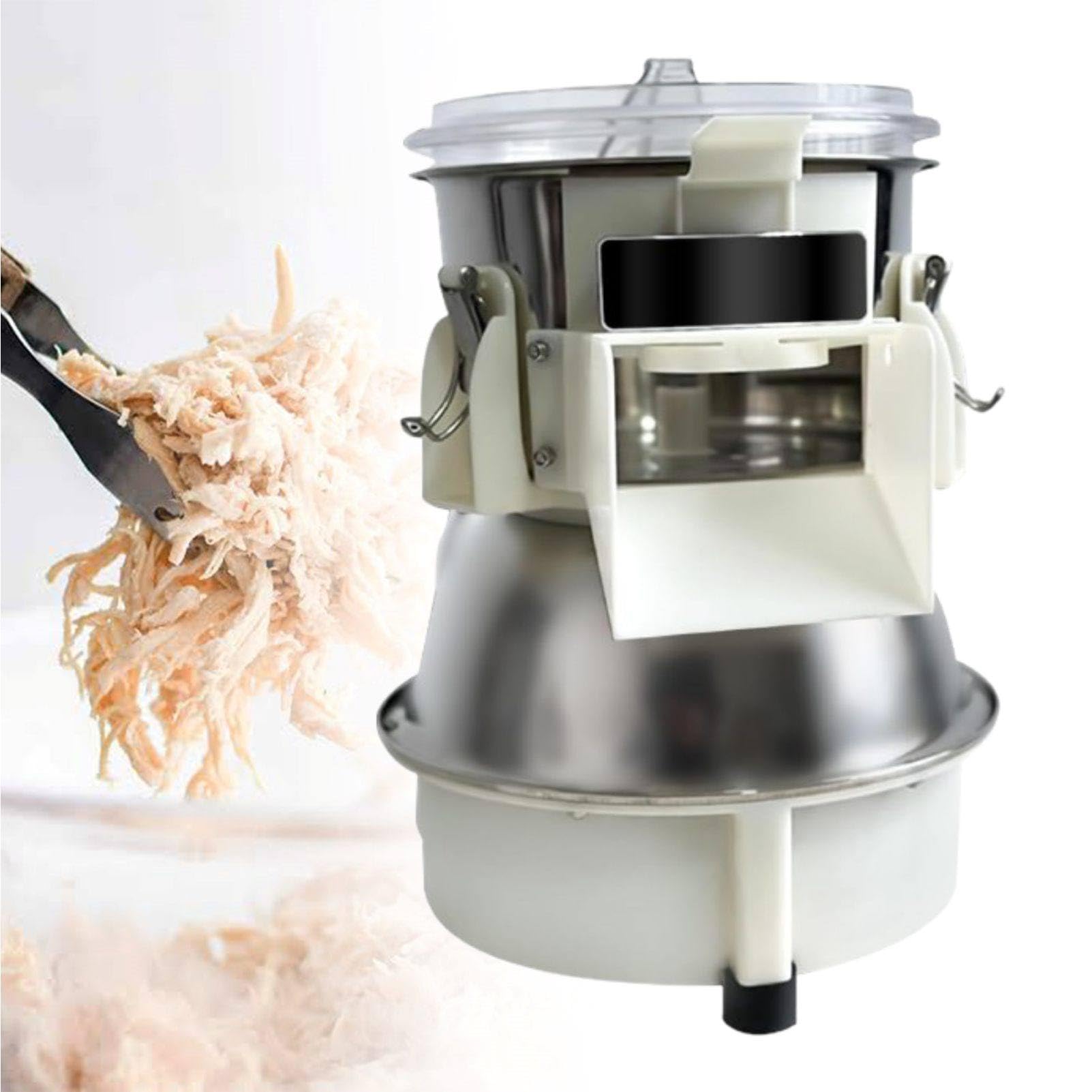 MhWrughts Electric Chicken Breast Shredder, Commercial Chicken Fiber Shredding Machine 180W, 10-Second Fast Shredding for Cooked Chicken Breast & Lean Beef, Restaurant Kitchen