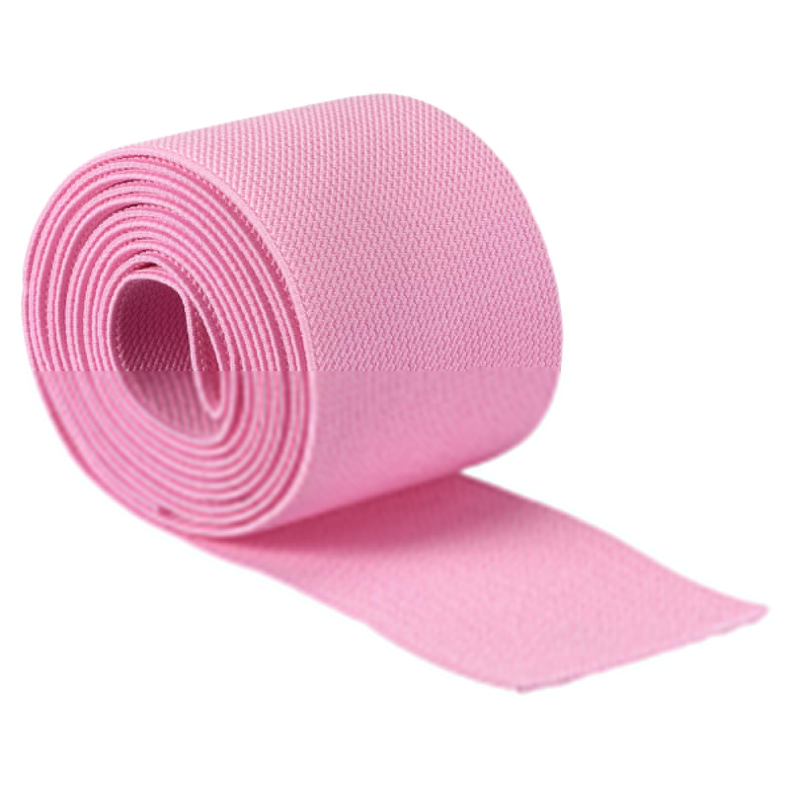 MACHSWON Elastic Bands for Sewing Pink 3 inch 2 Yard High Elasticity Knit Twill 7.5cm Width Double-Side Spool Sewing Band for Waistbands Pants Clothes and Crafts DIY