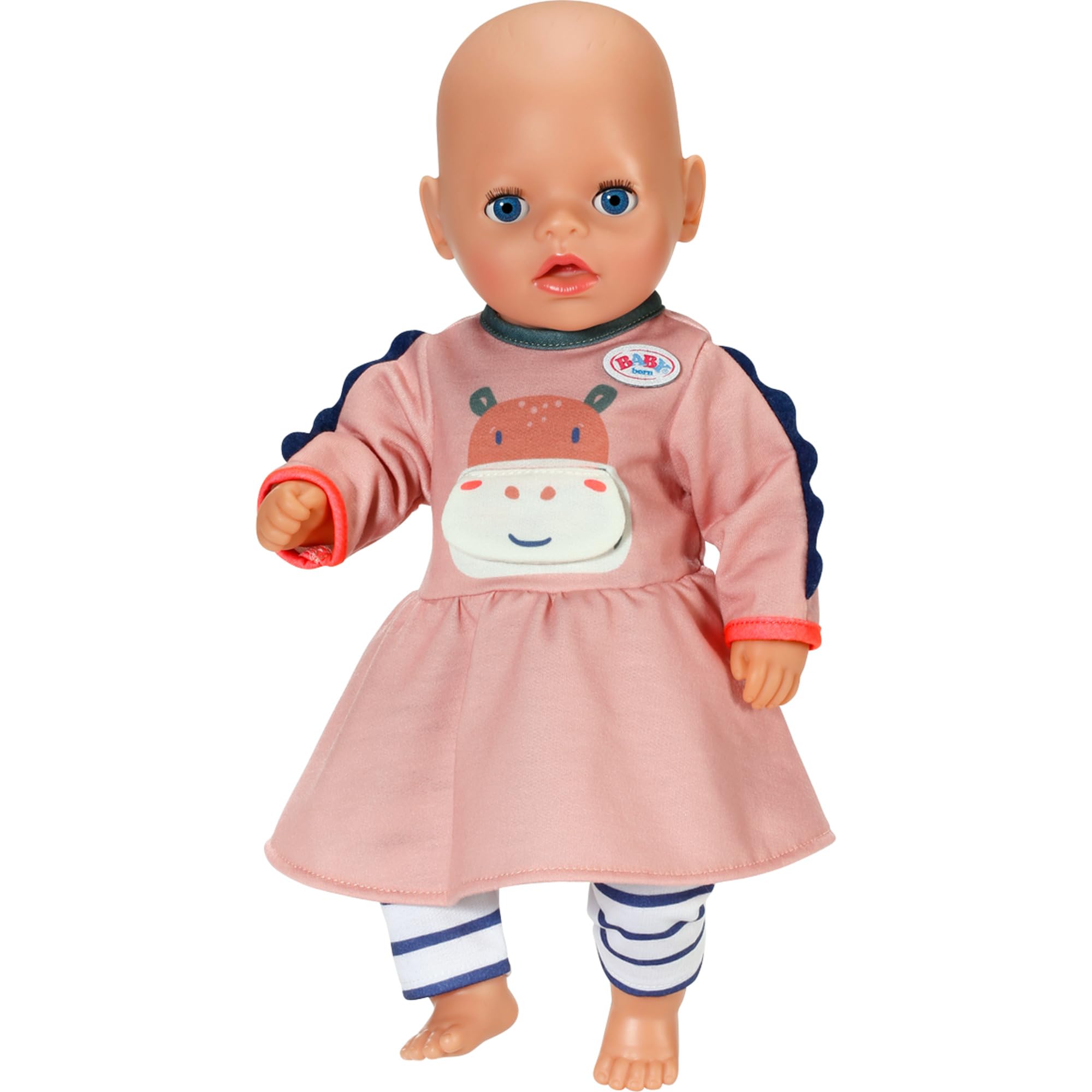 BABY born Sukienka z motywem dżungli, długie rękawy i legginsy w paski dla lalek 36 cm, 838129 Zapf Creation