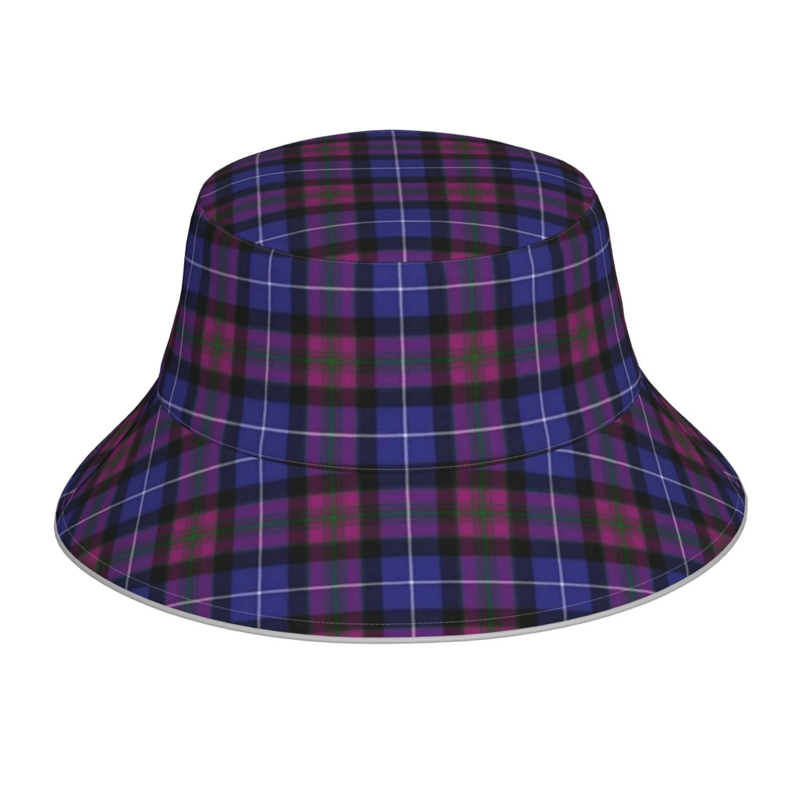 Bucket Hat, Night Reflective Bucket Hat Sun Cap Runner Cap Bucket Hat Fisherman Hats,Pride of Scotland Fashion Tartan