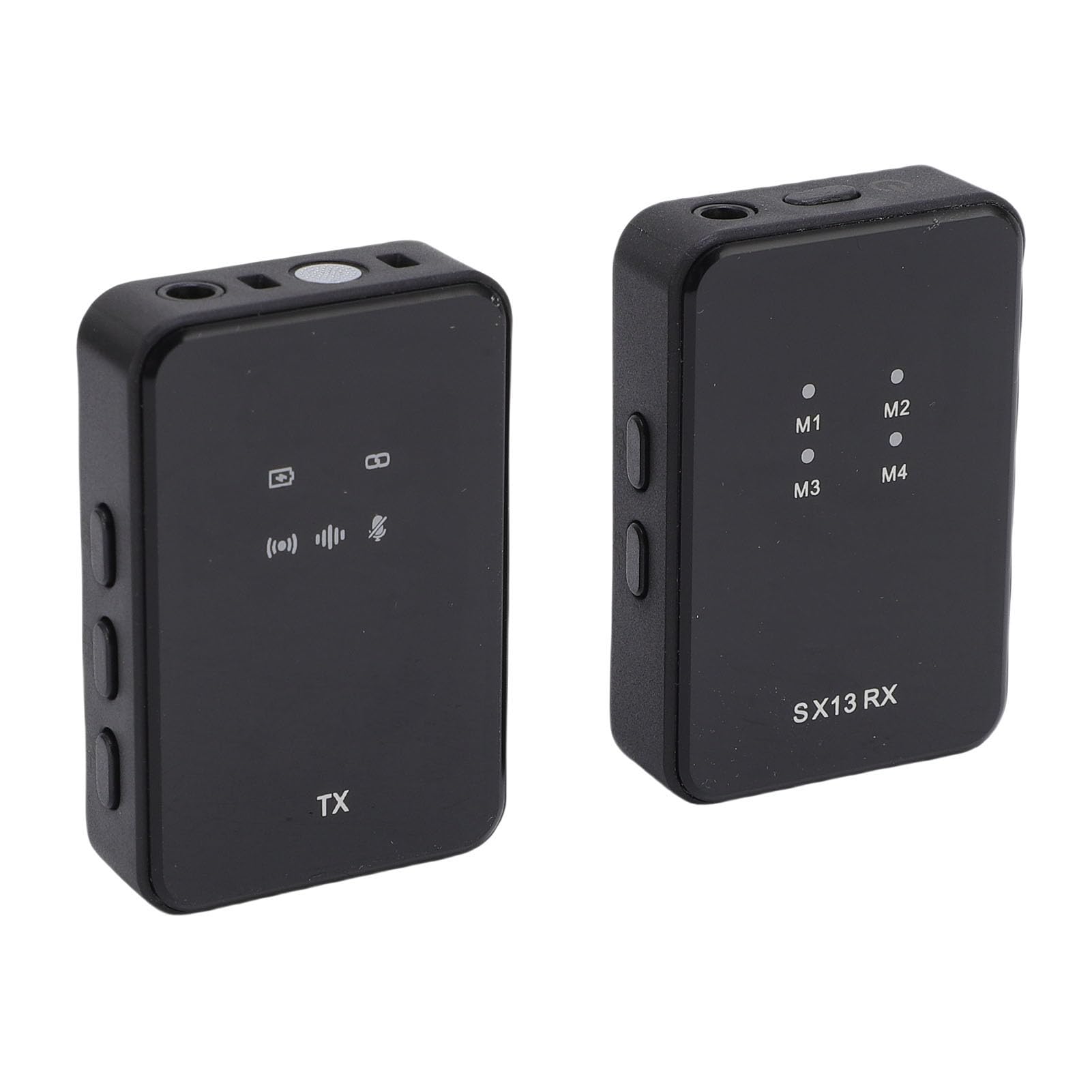 Microfono Wireless da Bavero, Microfono Lavalier Wireless Omnidirezionale con Riduzione del Rumore, Copertura Antivento per Fotocamera, Telefono, Computer, Registrazione di Interviste in