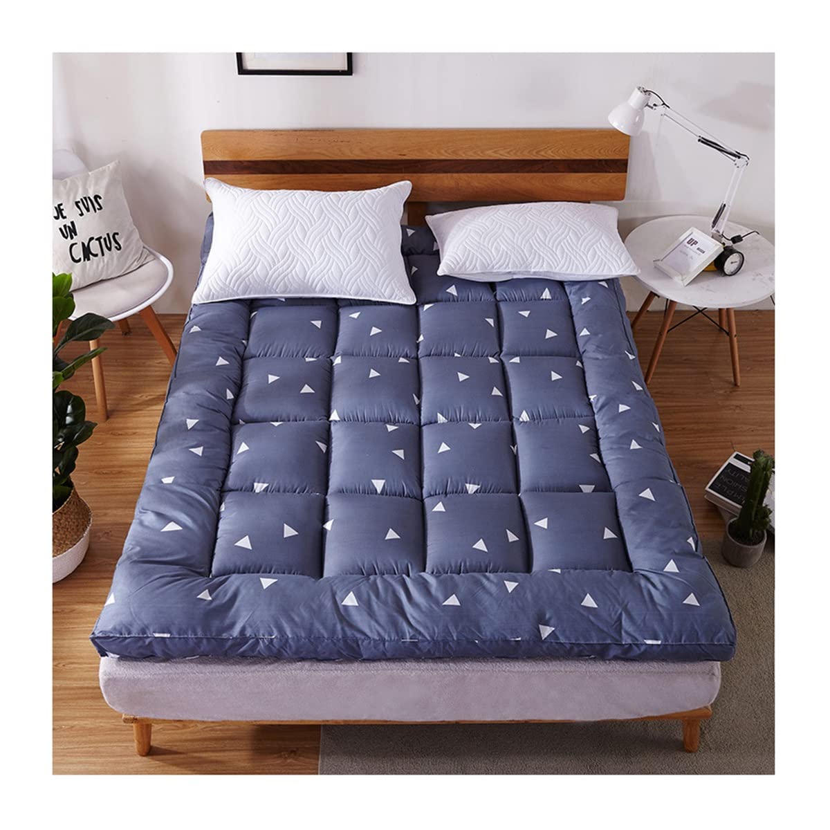 Japoński futon materac składany materac podłogowy pogrubiony materac podkładka do spania kemping futon sofa łóżko kanapa podłoga leżak łóżko dla dorosłych dzieci bliźniak (kolor: A, rozmiar: 100 cm x 200 cm)