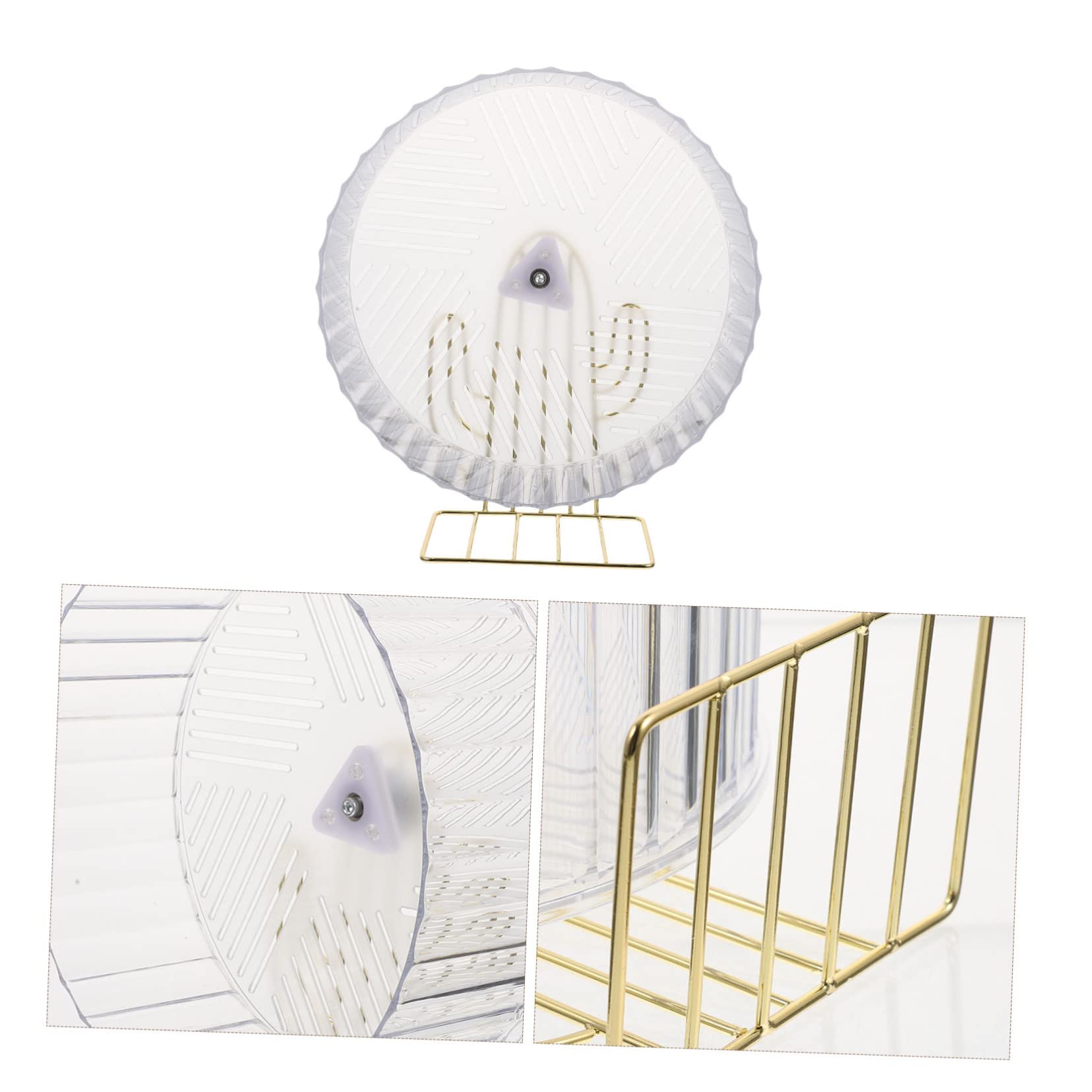Rueda de Hámster Estable Soporte, Juguete de Ejercicio | Plástico y Aleación, Diseño Compacto para Jaula, Uso en Deporte de Mascota Pequeña