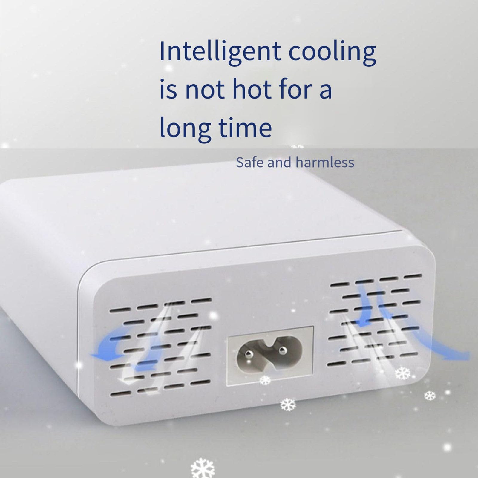 Chargeur USB multi-ports Affichage de courant LED indépendant à 6 ports PD45W Tête de prise multifonction à charge rapide universelle