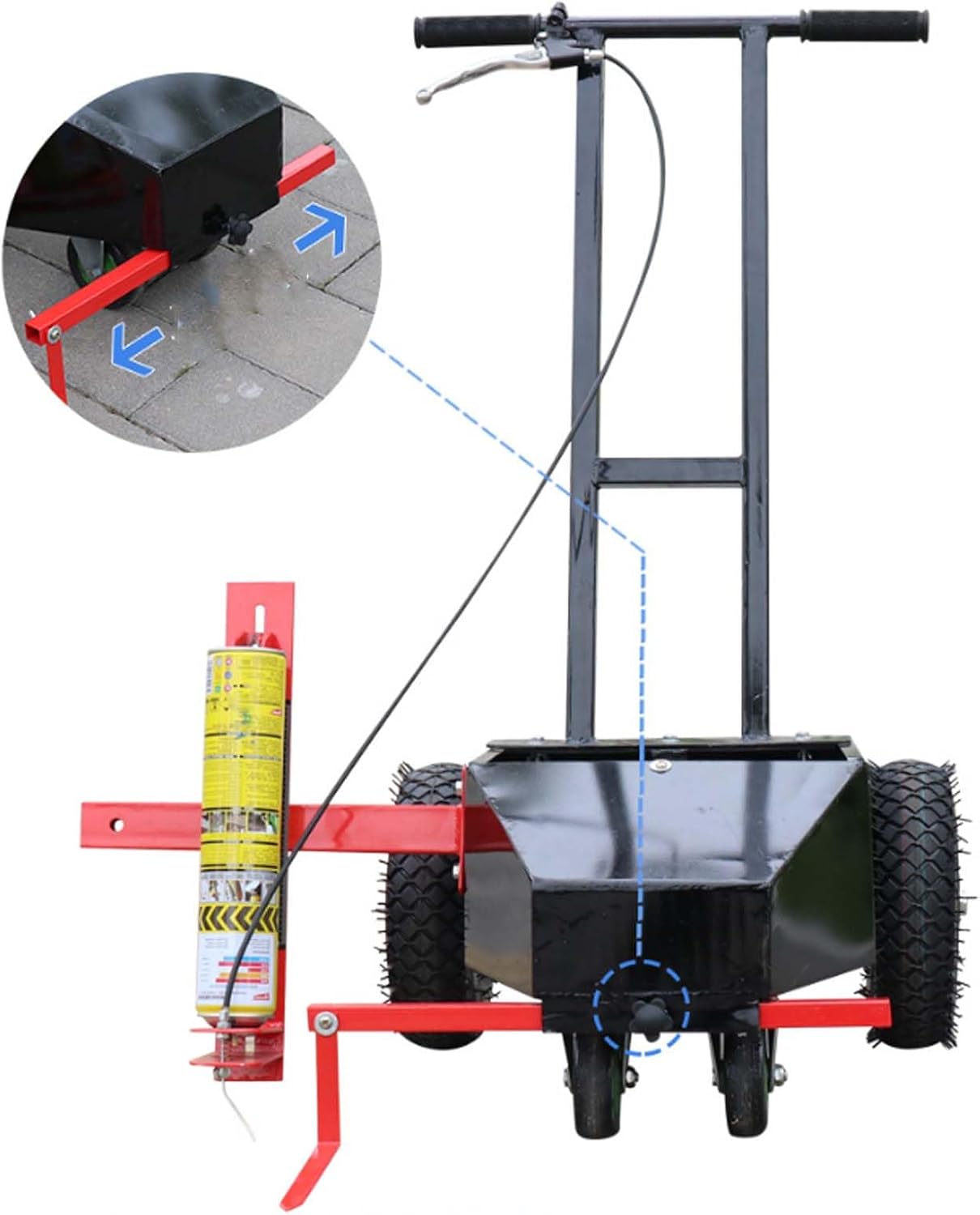 Road Marking Machine, Suitable for Warehouses, racetracks, and Road Marking Equipment or Grass Painting Easy to use and Durable.