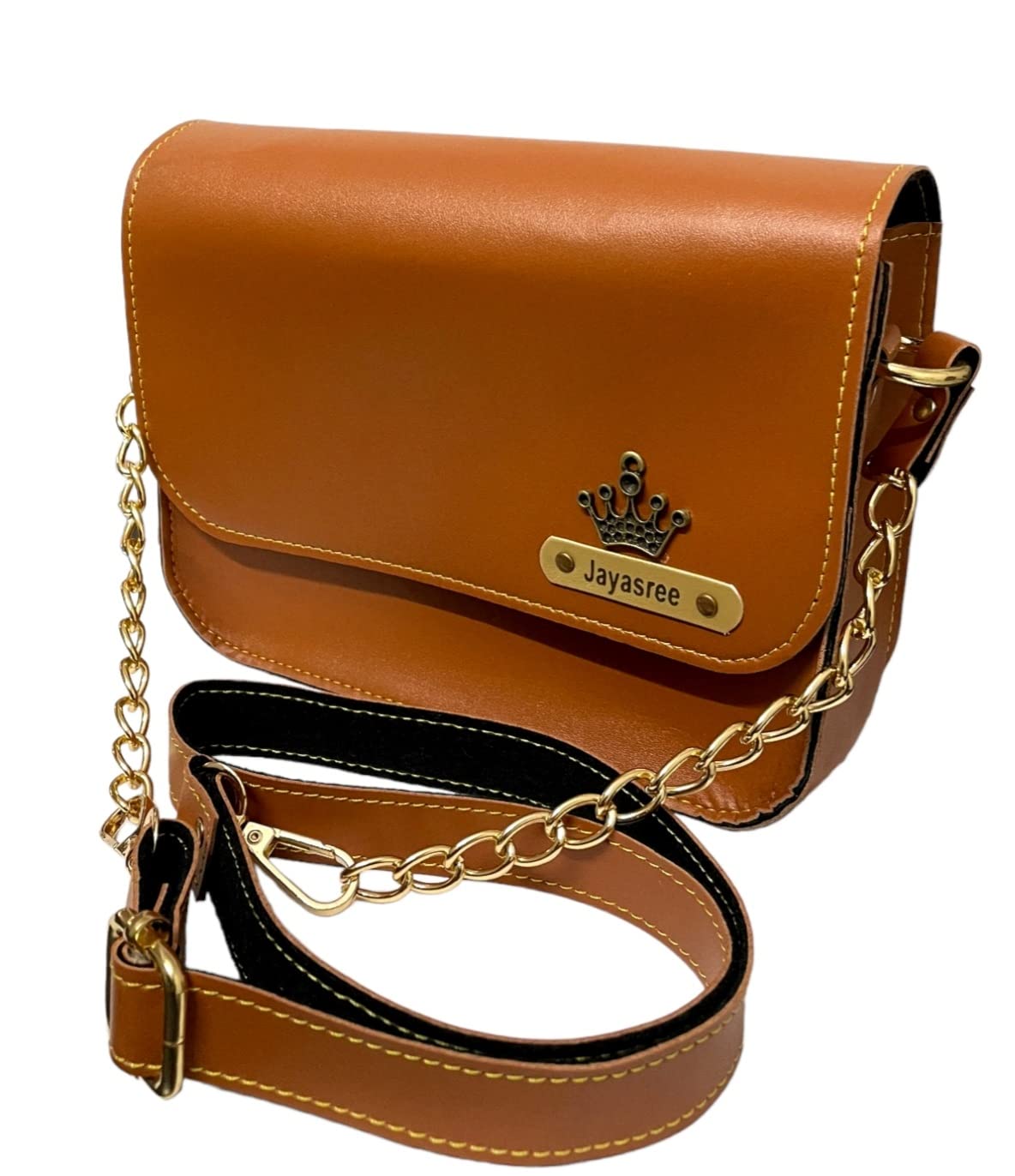 Giftorious Customised leather Name Sling Bag For Women (tan) - Best gift for women - Gift for Mother, Sister, Wife & Girlfriend - Birthday present (B0BQRP6V58) Amazon Price History, Amazon Price Tracker