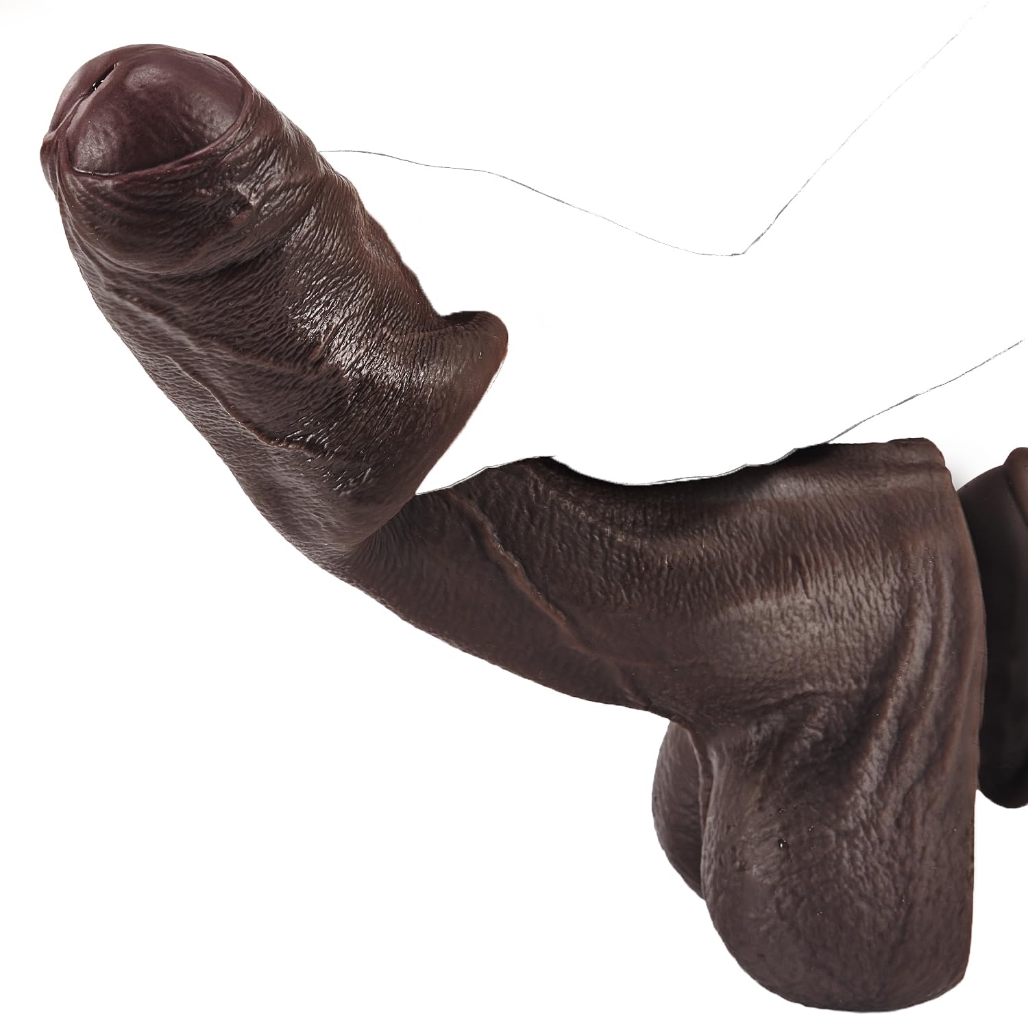 10 Big Black Dildo with Movable Skin Realistic Foreskin Dildo Uncut Dildos Huge Thick BBC Real Skin Dual