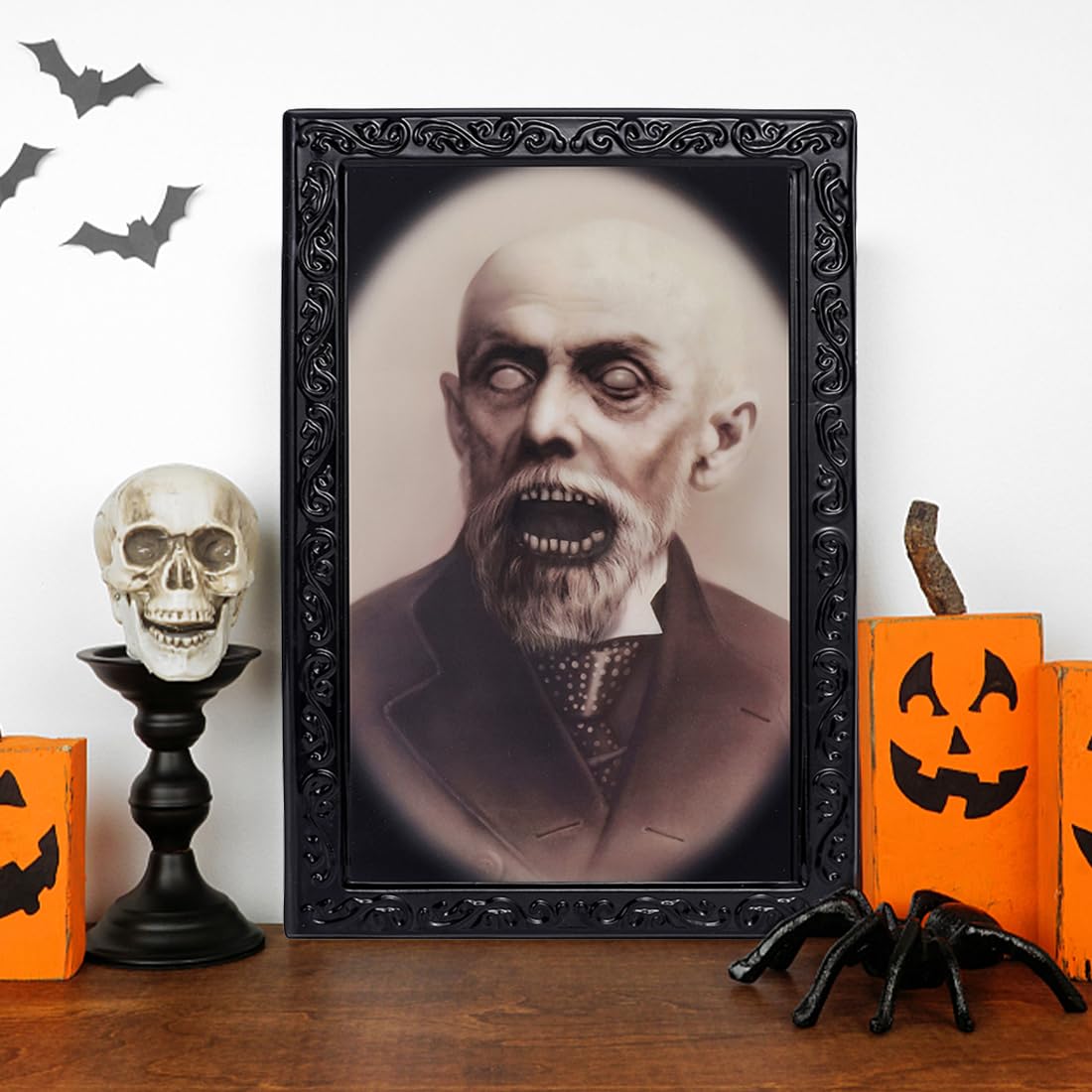 Decorazioni Halloween Fantasma - 4 Pezzi Ritratti 3D Per Interni/Esterni - Foto 11