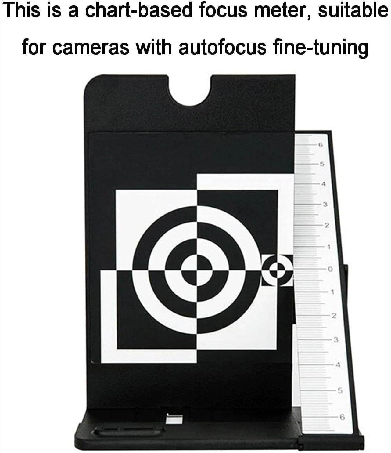 Strumento per la calibrazione della messa a fuoco dell'obiettivo, con livella a bolla e supporto per treppiede per fotocamere DSLR, obiettivi intercambiabili