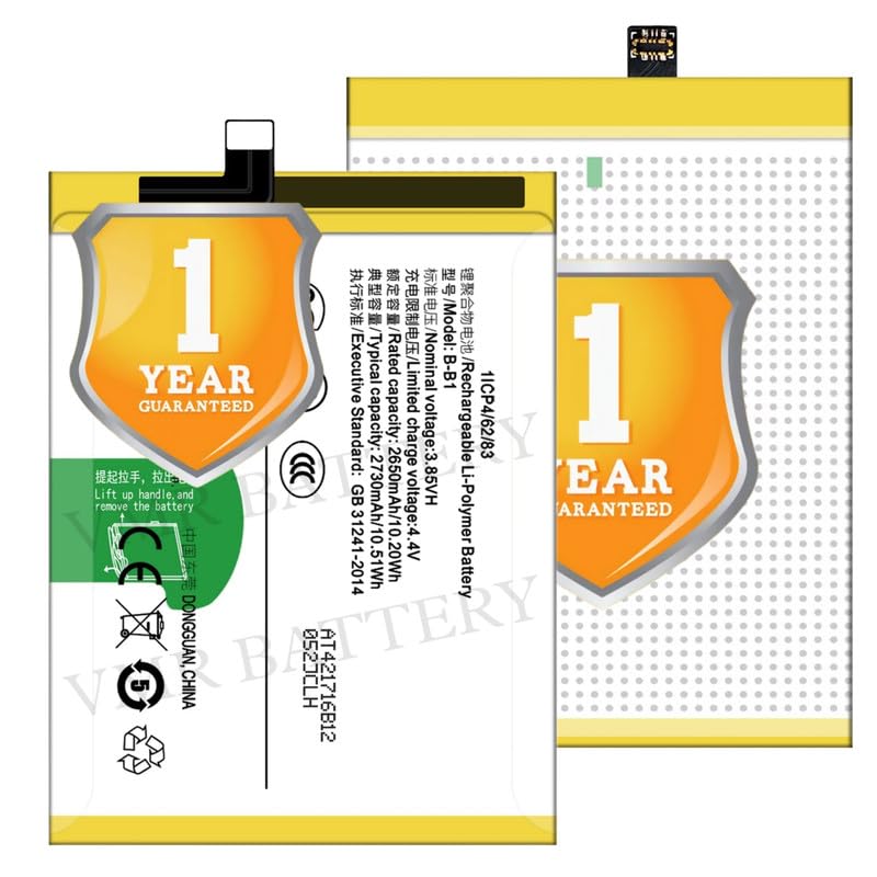 Image of Original B-B1 Battery Compatible for Vivo Y55L (Vivo 1603) | Vivo Y55s (2017) (Vivo 1610) - (2730mAh) - 1 Year Warranty K7