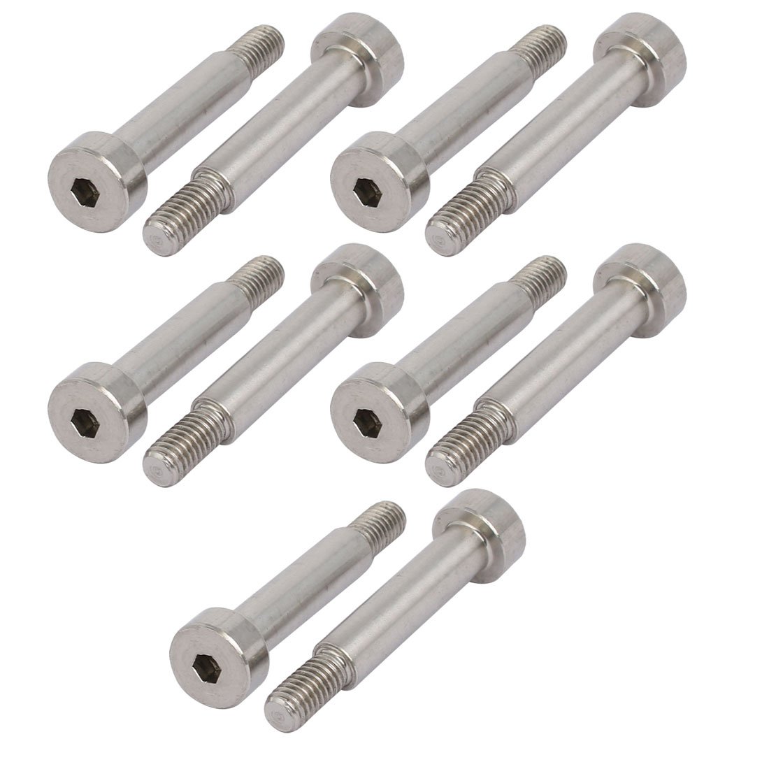 Boulon d'épaule M5 vis hexagonale inox 304 goujon 6mm x 25mm Sourcingmap