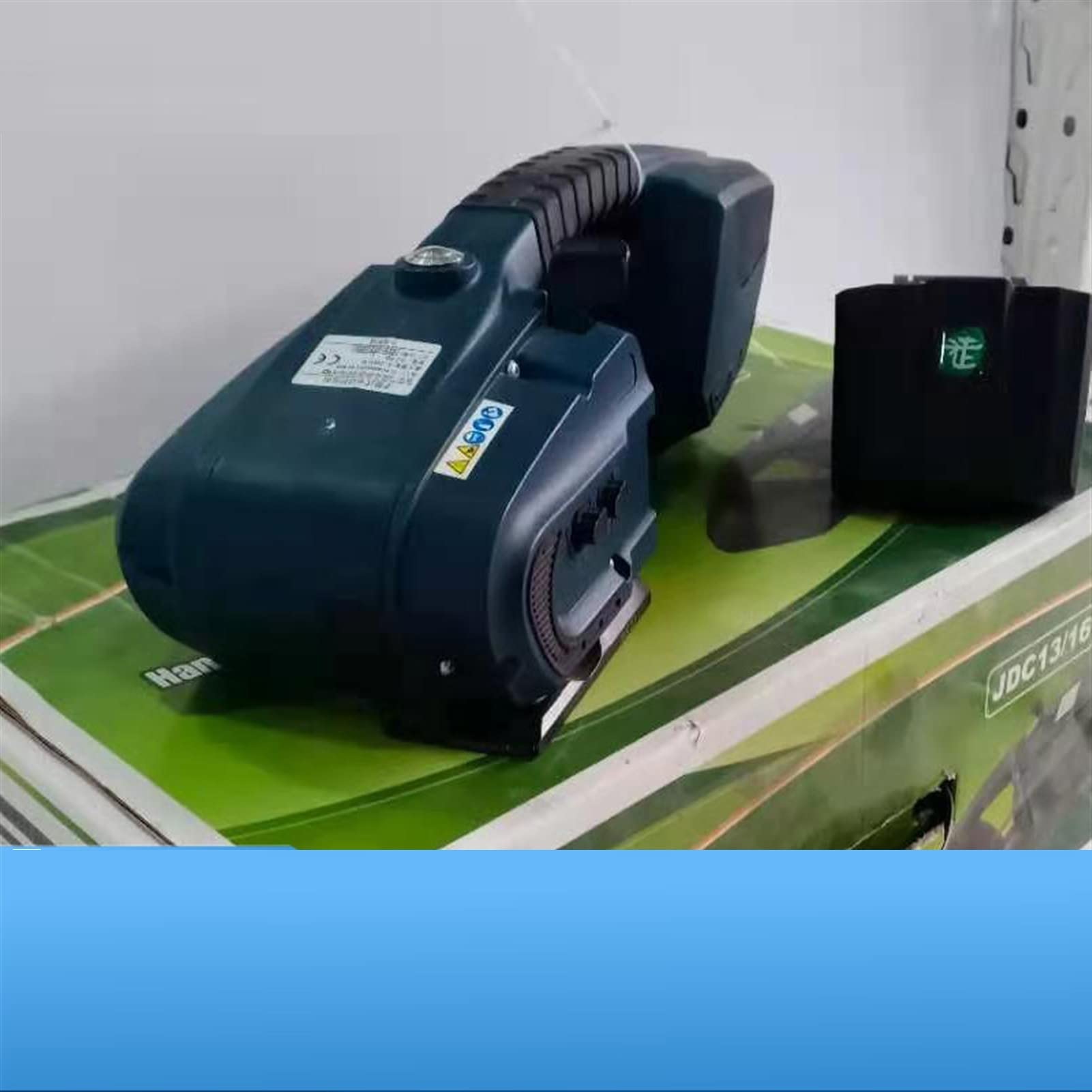 16mm plastikowy pas belak elektryczny, ładniejszy bateria baterii litowo-litowej, maszyna do spinacza pudełka na karton(Two charge and one charge)