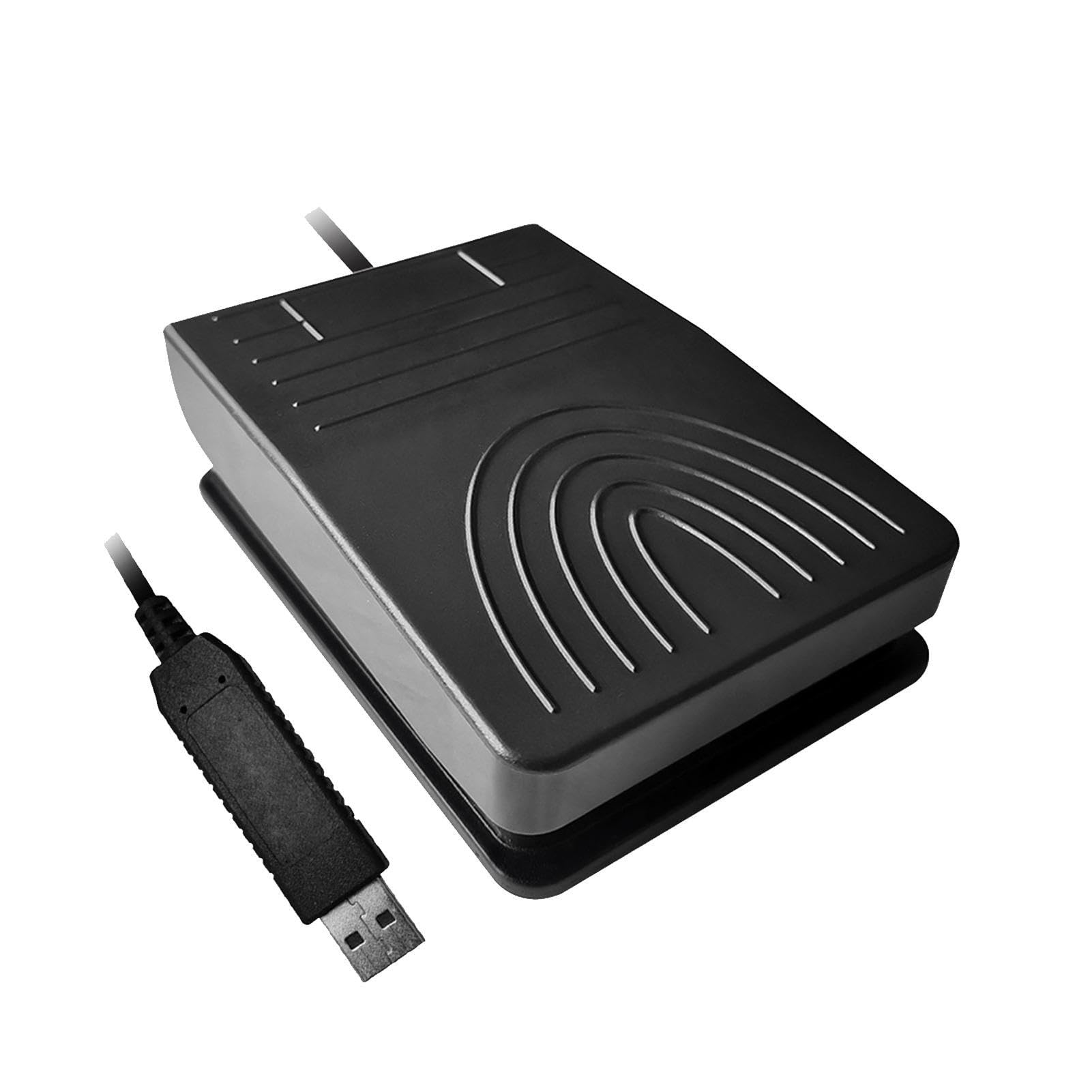 Foot Operated Pedal, USB Foot Switch Pedal Controller, Cable Foot Control with Responsive Touch, Comfortable Computer Foot Pedal, Durable Single Foot Pedal Suitable for Work Instrument Control