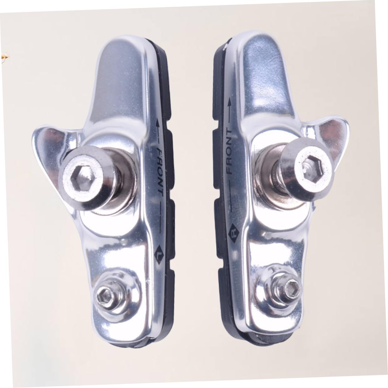BESPORTBLE 3paia Pastiglie Freni per Bici c Pastiglie Lega di Alluminio e Resistente Compatibili con Bici da Corsa e Mountain Bike Design Curvo per Maggiore Potenza Frenante e Rumore