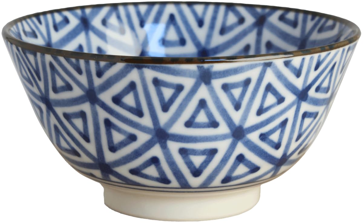 5 Stück - Schüsseln Set - Japanisches Geschirr blau - Geschirrset - Essset - Nudelset - Schalen Set - Servierschalen - Frühstücksschalen - Dessertschalen - Suppenschalen - Müslischalen - Salatschüssel