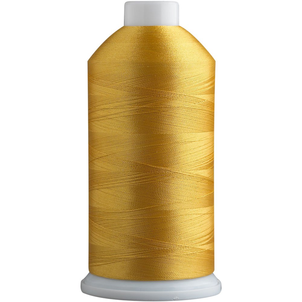 Superpunch SuperB Embroidery Thread, 5000 m Cone, Yellow Sunflower 609
