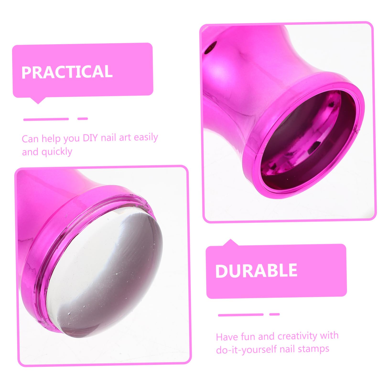 FRCOLOR Juego De 4 Herramientas Para Estampar Uñas Plantillas De Silicona Para Manicura Y Diseño De Uñas.