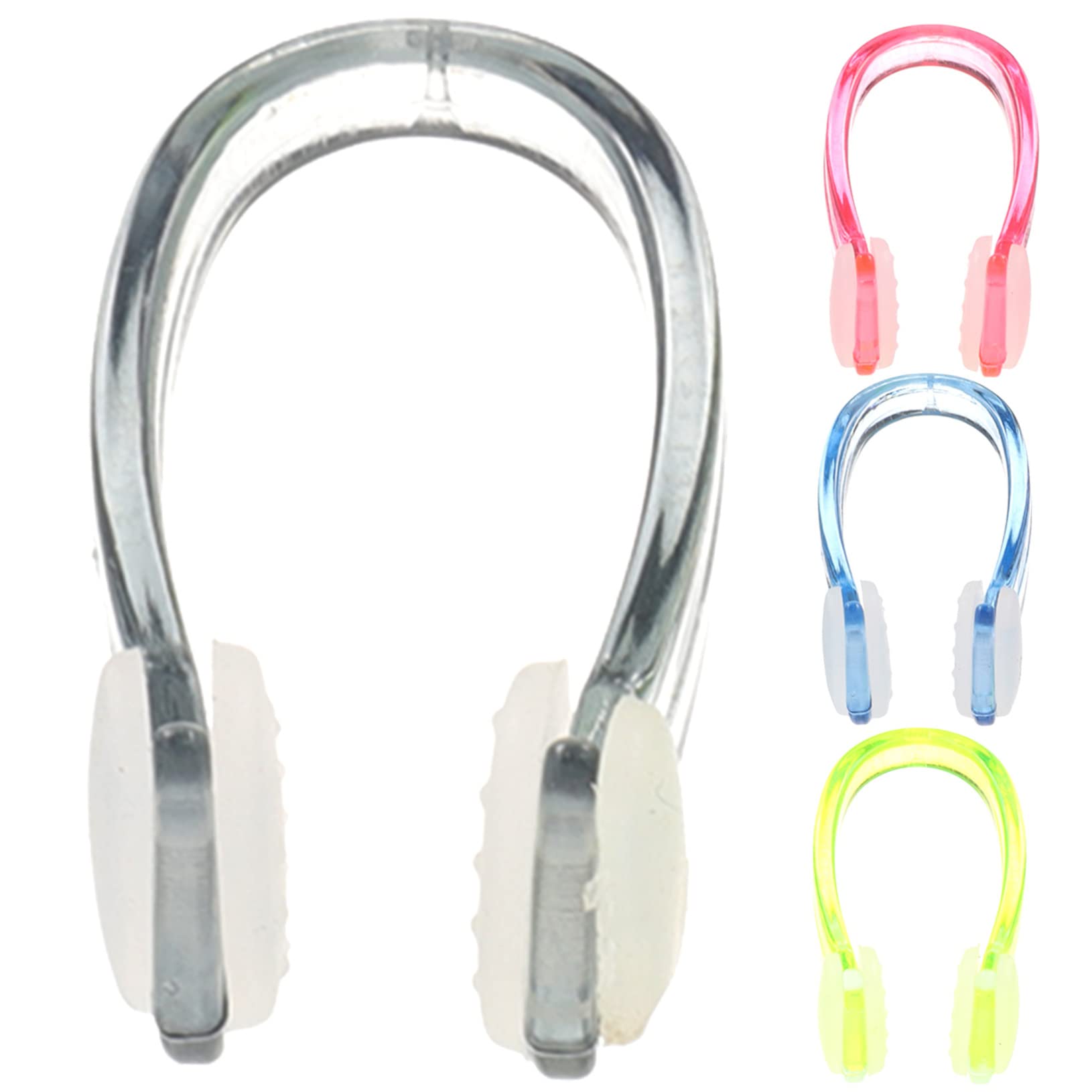 Holibanna 4Pcs Silicone Swimming Nose Clip for Adults Nose Plugs Comfortable Non Skid Design for Diving and Water Sports