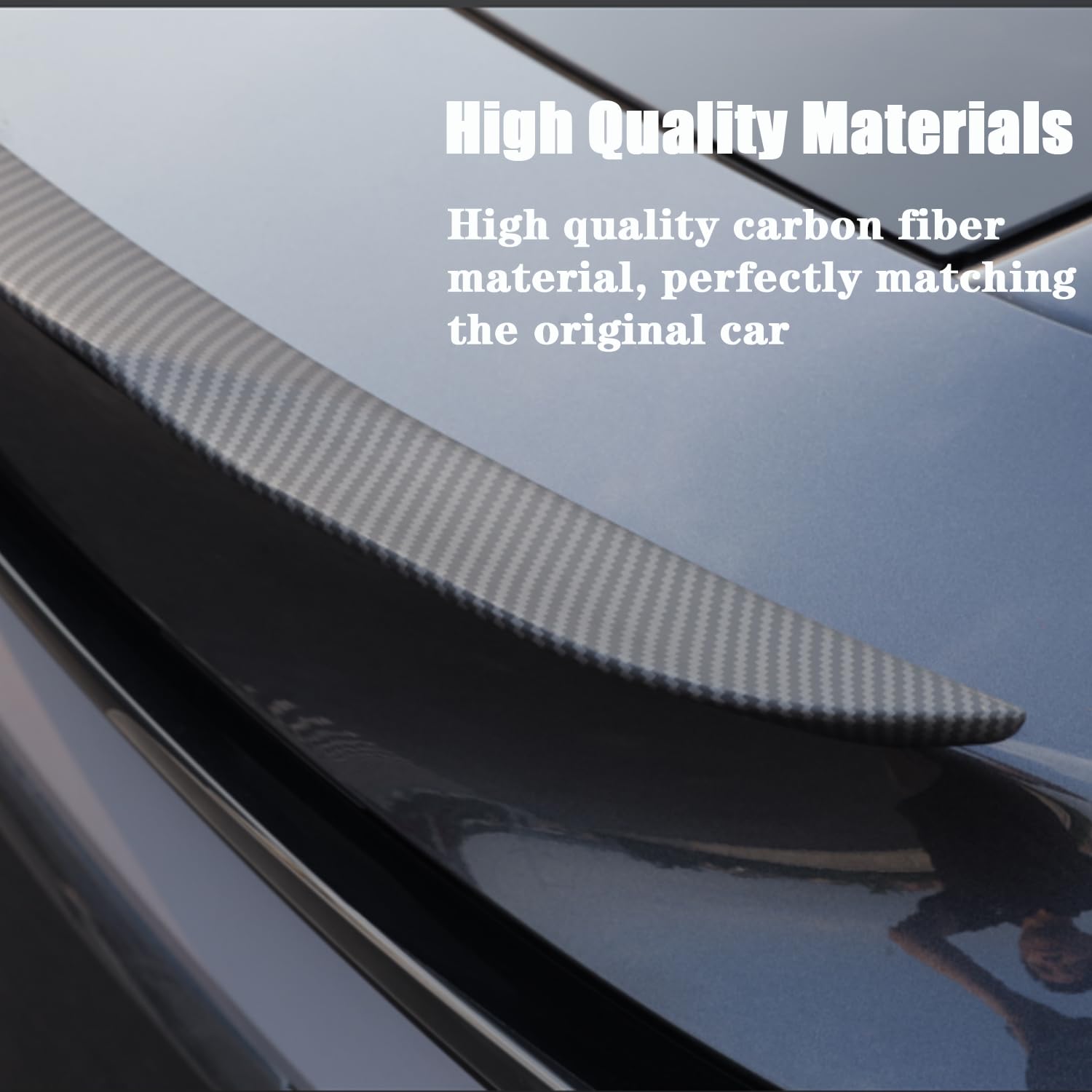 per Tesla Model Y Juniper Spoiler Originale Spoiler posteriore Ala Labbro Opaco Fibra di Carbonio per Tesla 2025 2026 Model Y Juniper Accessori (Fibra di Carbonio Opaca)
