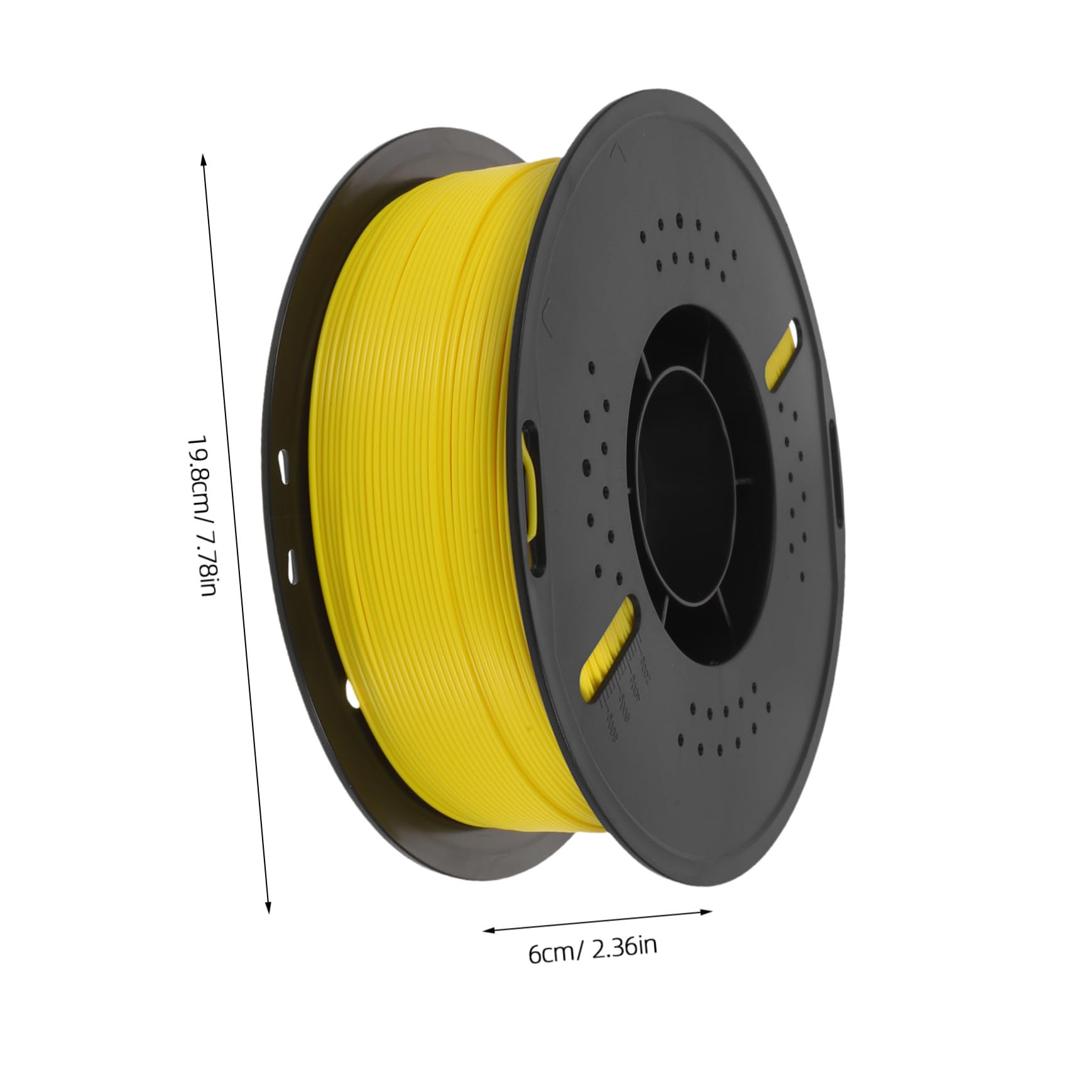 Lurrose Szpula Z Filamentem Do Drukowania Pla Materiał Do Drukarki 3D Filament Pla Modeli Materiał Drukarek 3D Akcesoria Szpuli Drukarki Filament Drukowania Żółty