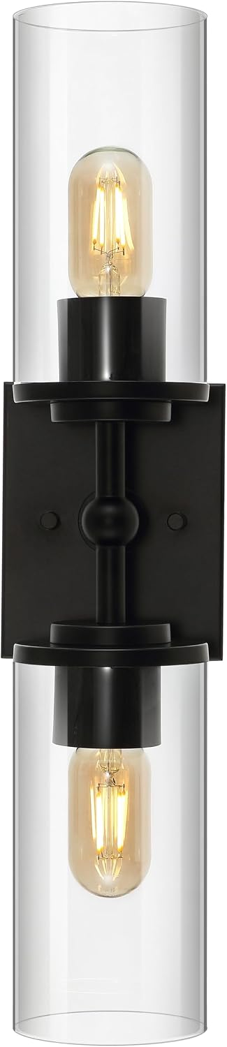 SAFAVIEH Lighting Collection Lolita Brass Gold 2-Light Wall Sconce Light Fixture (LED Bulbs Included)