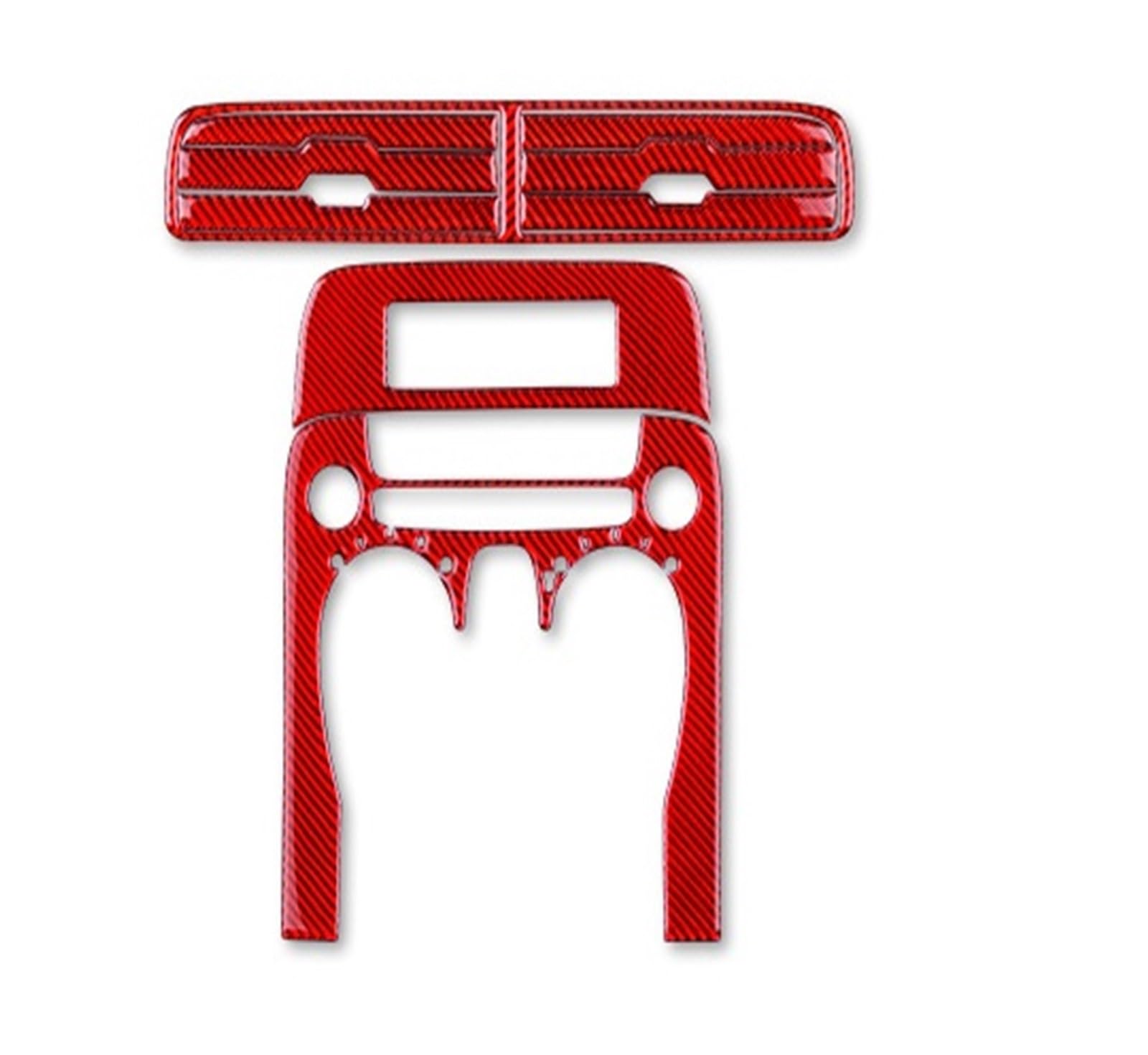 Vetjmua Whole Set Red Interior Trim For Chevrolet For Camaro 2010 2011 Accessories Interior Trim Air Conditioning Switch Panel Cover Real Carbon Fiber Sticker Cover Trim Sticker